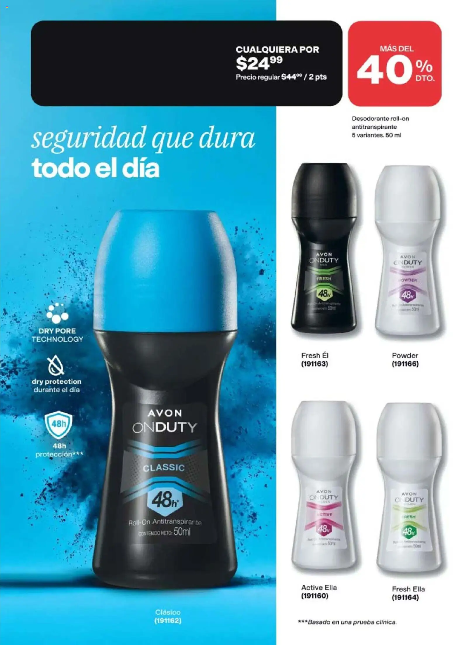 Nuevas ofertas de AVON válidas en toda la República Mexicana desde el 20/08/2026. ¡Encuentra las mejores ofertas en AVON campaña 12 2026! | Página: 145 | Productos: Desodorante, Antitranspirante