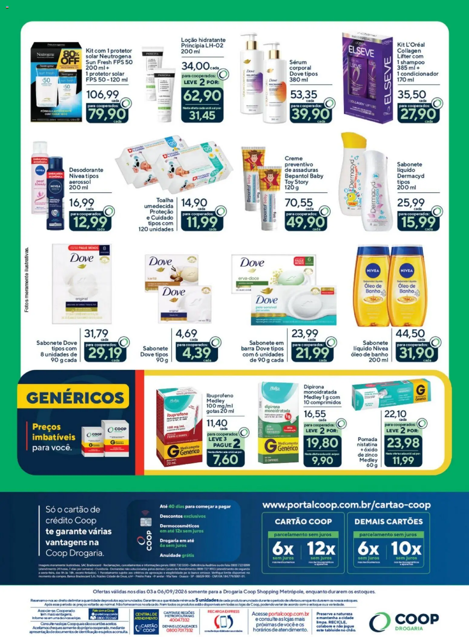 Coop Folheto - válido de 03/09/2026 | Página: 2 | Produtos: Shampoo, Óleo, Sérum, Sabonete líquido