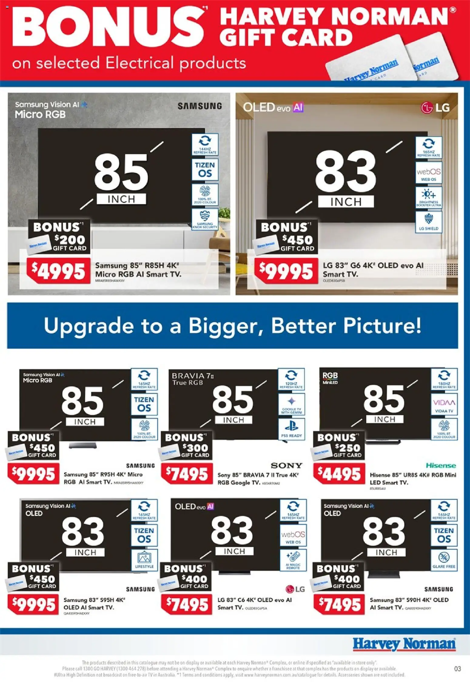Harvey Norman catalogue - valid from 06/08/2026 | Page: 3 | Products: Picture, Accessories, Tv