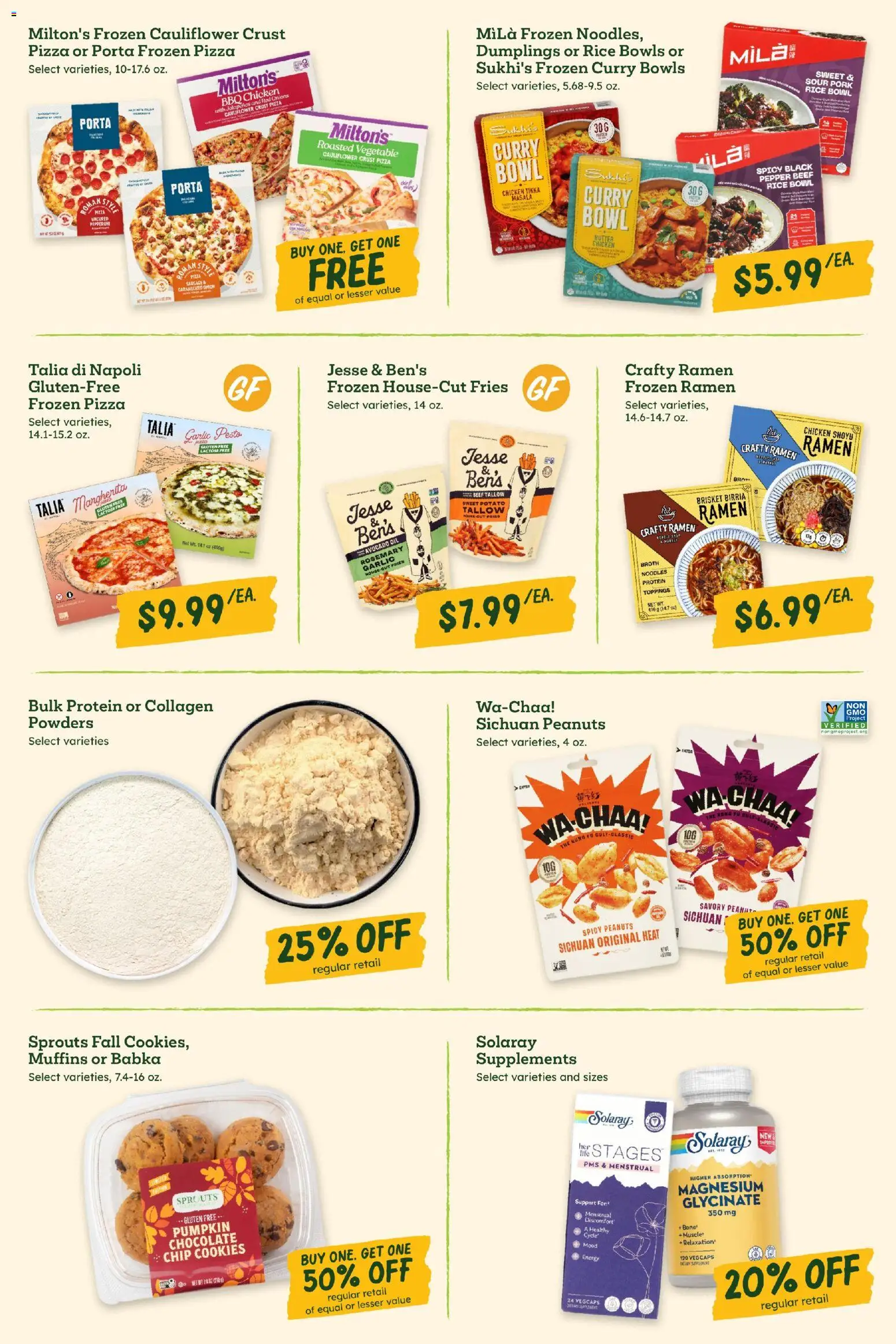 Sprouts Weekly Ad - valid from 09/09/2026 | Page: 6 | Products: Butter, Pizza, Avocado oil, Frozen pizza