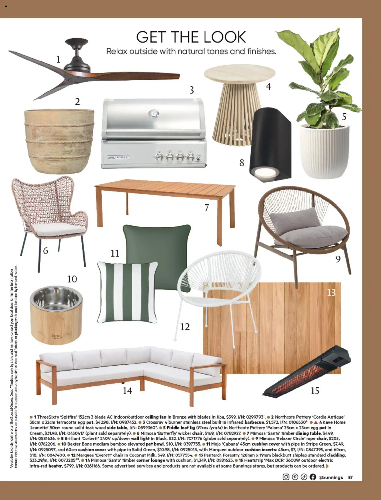 Bunnings Warehouse catalogue - valid from 01/10/2026 | Page: 73 | Products: Cushion, Plant, Accessories, Fan