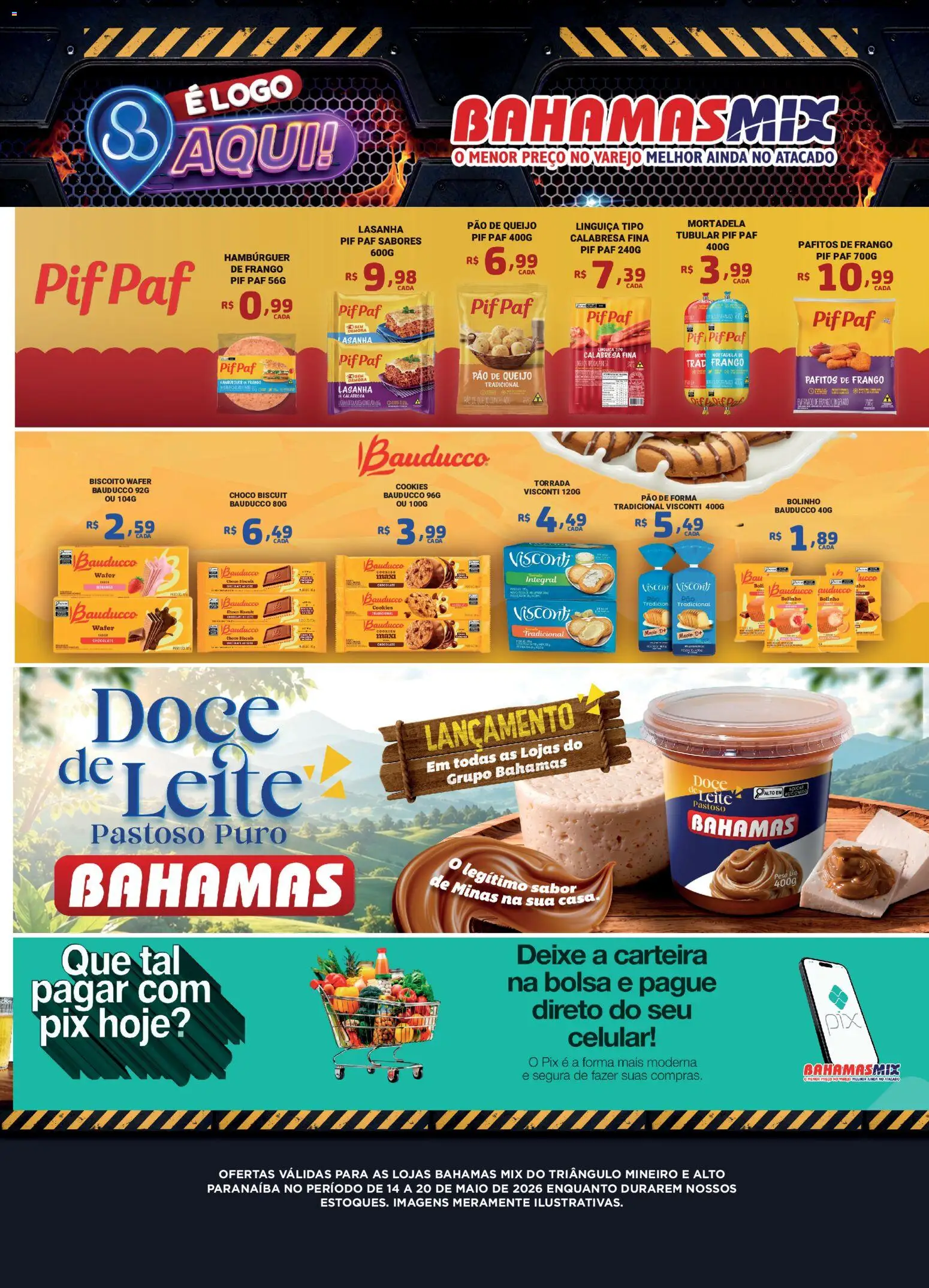 Bahamas Mix Folheto - válido de 14.05.2026 | Página: 3 | Produtos: Celular, Biscoito, Pão, Pão de forma