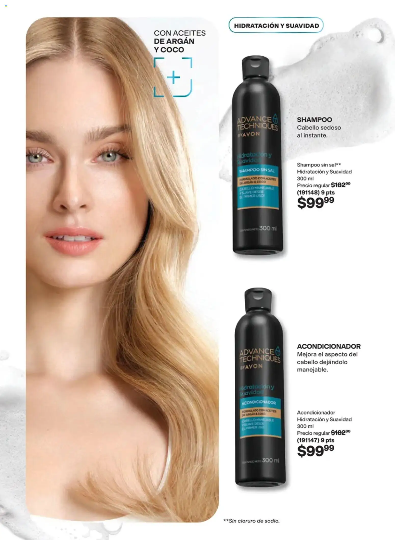 Nuevas ofertas de AVON válidas en toda la República Mexicana desde el 02/10/2026. ¡Encuentra las mejores ofertas en AVON campaña 15 2026! | Página: 149 | Productos: Coco, Sal, Shampoo, Acondicionador