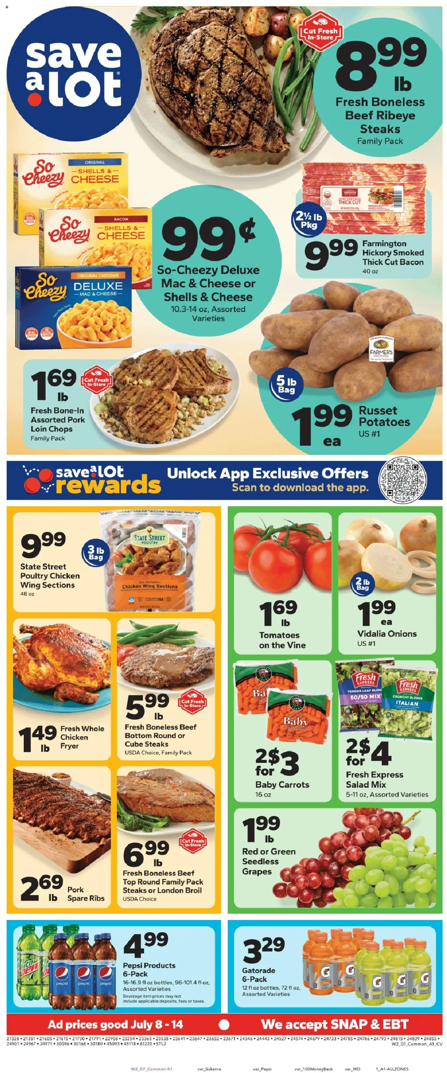 Save a Lot Weekly Ad - valid from 07/08/2026 | Page: 1