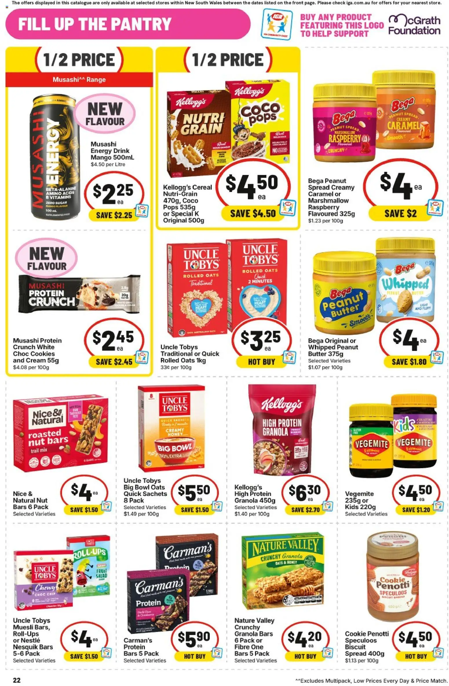 IGA catalogue - valid from 16/09/2026 | Page: 19 | Products: Granola, Sachets, Vegemite, Date
