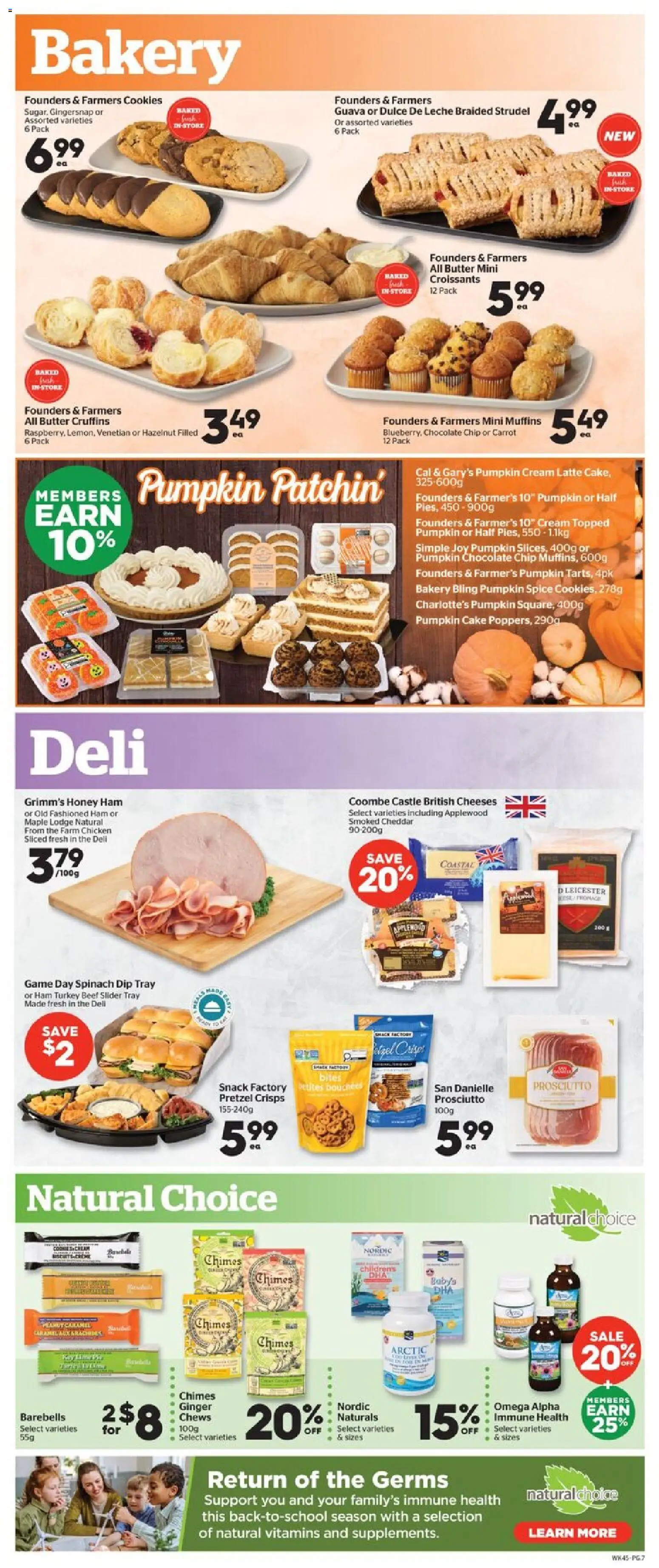 Calgary Co-op flyer valid from Sep 10, 2026 | Page: 7 | Products: Beef, Spinach, Bakery, Cheddar