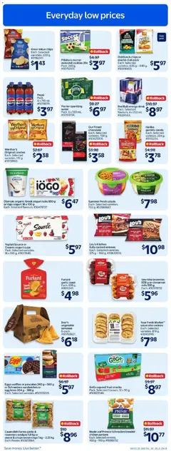 Preview of Maple Leaf Prime or Schneiders breaded chicken portions, Each. Selected varieties. 450 g - 700 g. from shop Walmart valid from Jun 25, 2026 | Page: 6 | Products: Cookies, Yogurt, Beer, Chicken