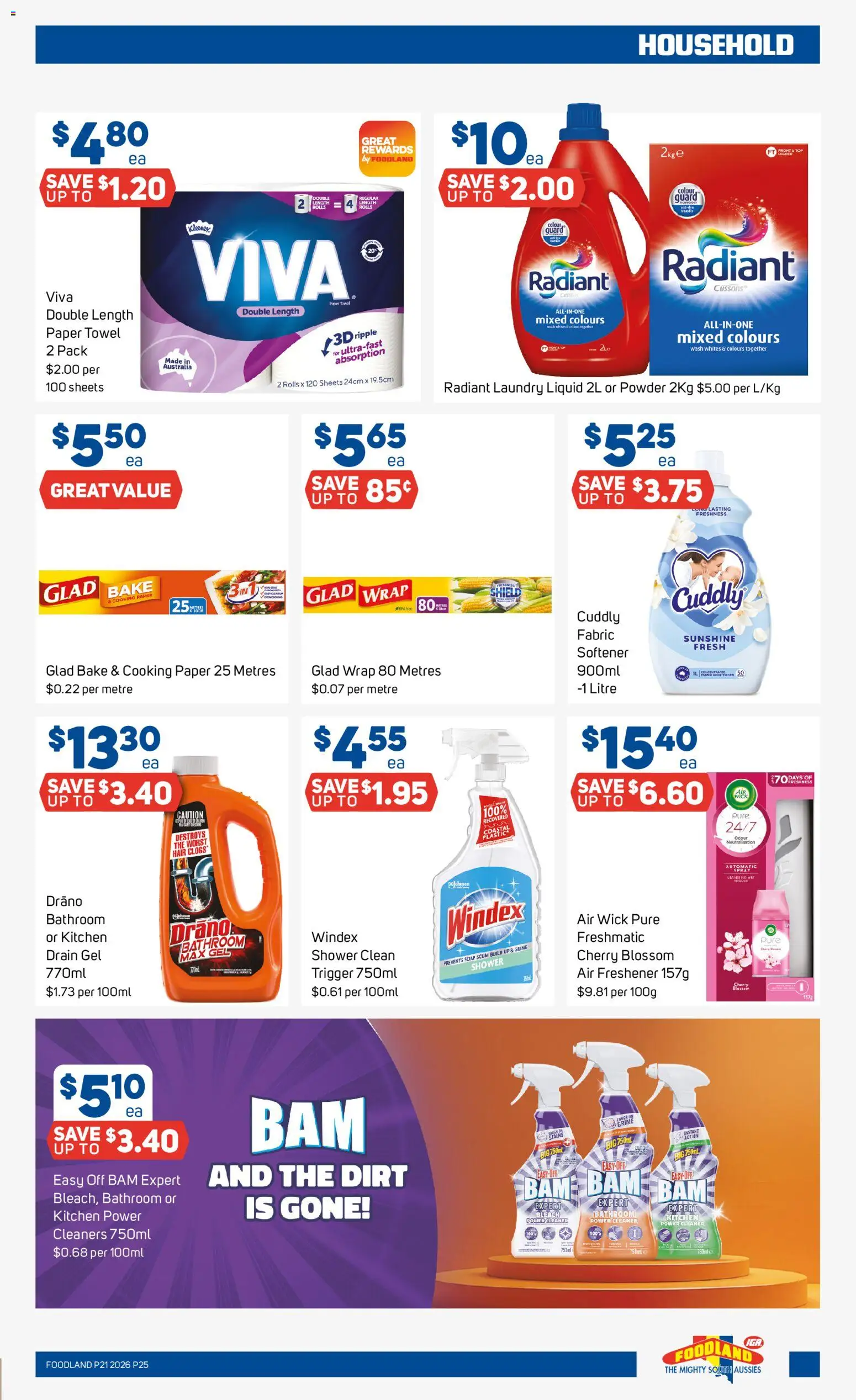 Foodland catalogue - valid from 20.05.2026 | Page: 25 | Products: Household, Cleaner, Laundry, Air freshener