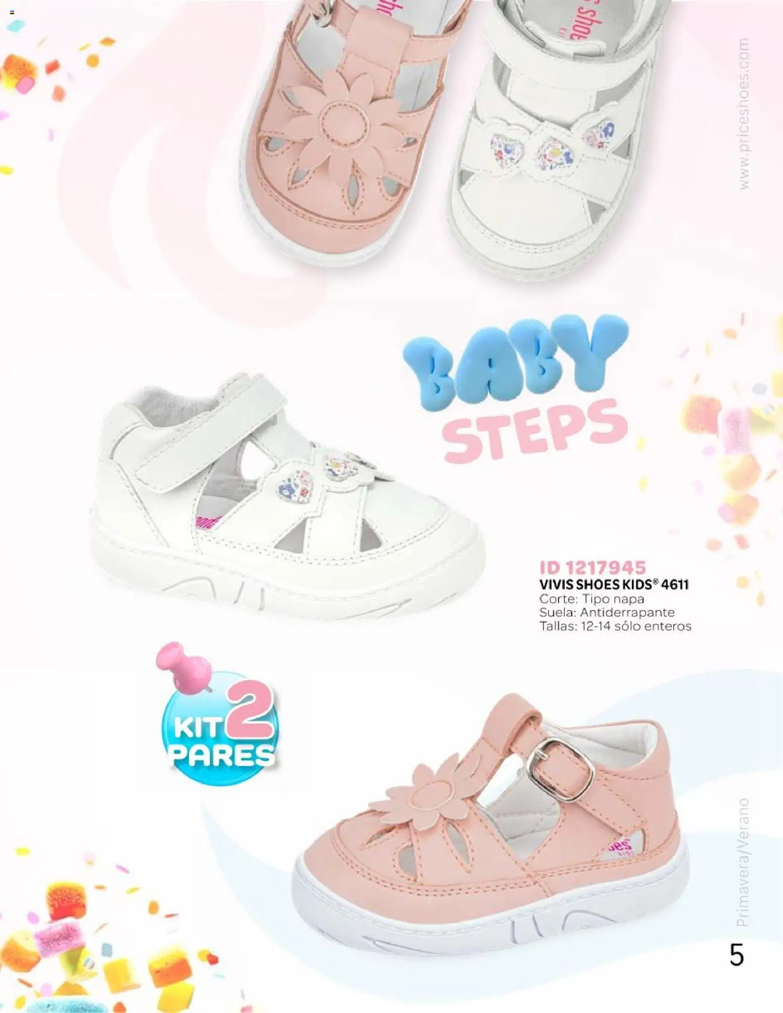 Nuevas ofertas de Price Shoes válidas en toda la República Mexicana desde el 25.04.2026. ¡Encuentra las mejores ofertas en Price Shoes catálogo Kids todo en uno! | Página: 5 | Productos: Shot