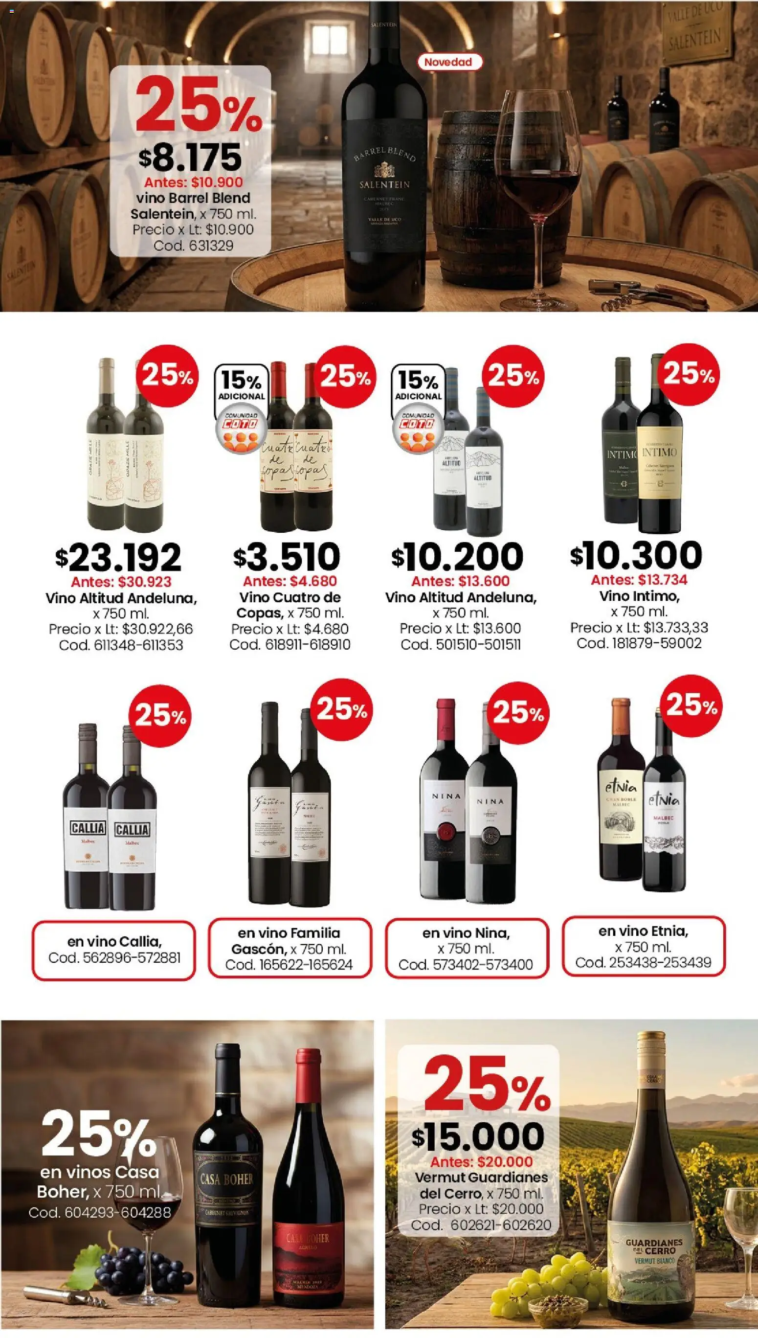 Coto - Almacén y bebidas │ válido desde el 20/07/2026 | Página: 9 | Productos: Vino