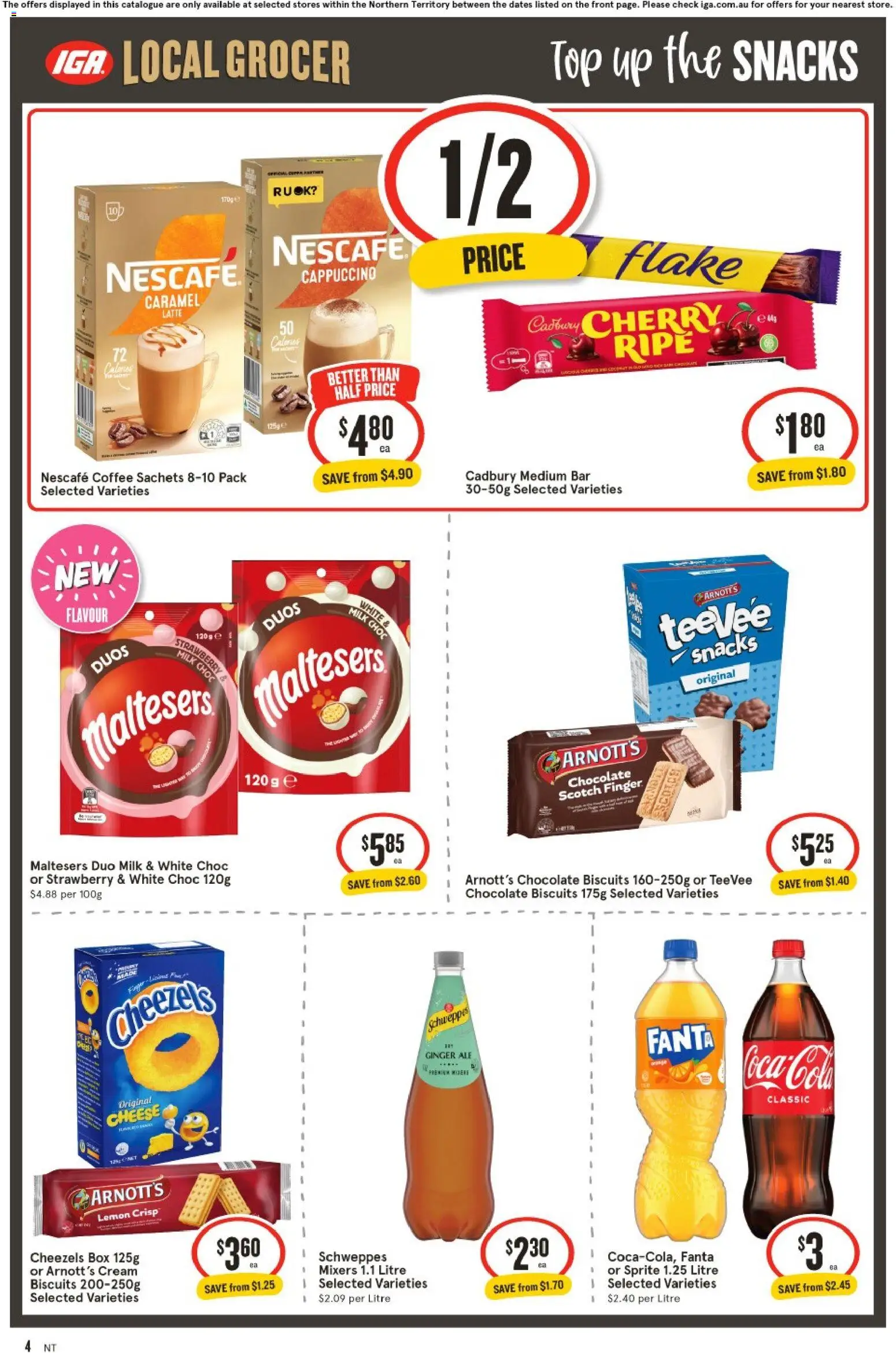 IGA catalogue - valid from 26/08/2026 | Page: 4 | Products: Food, Apples, Potatoes, Iceberg lettuce