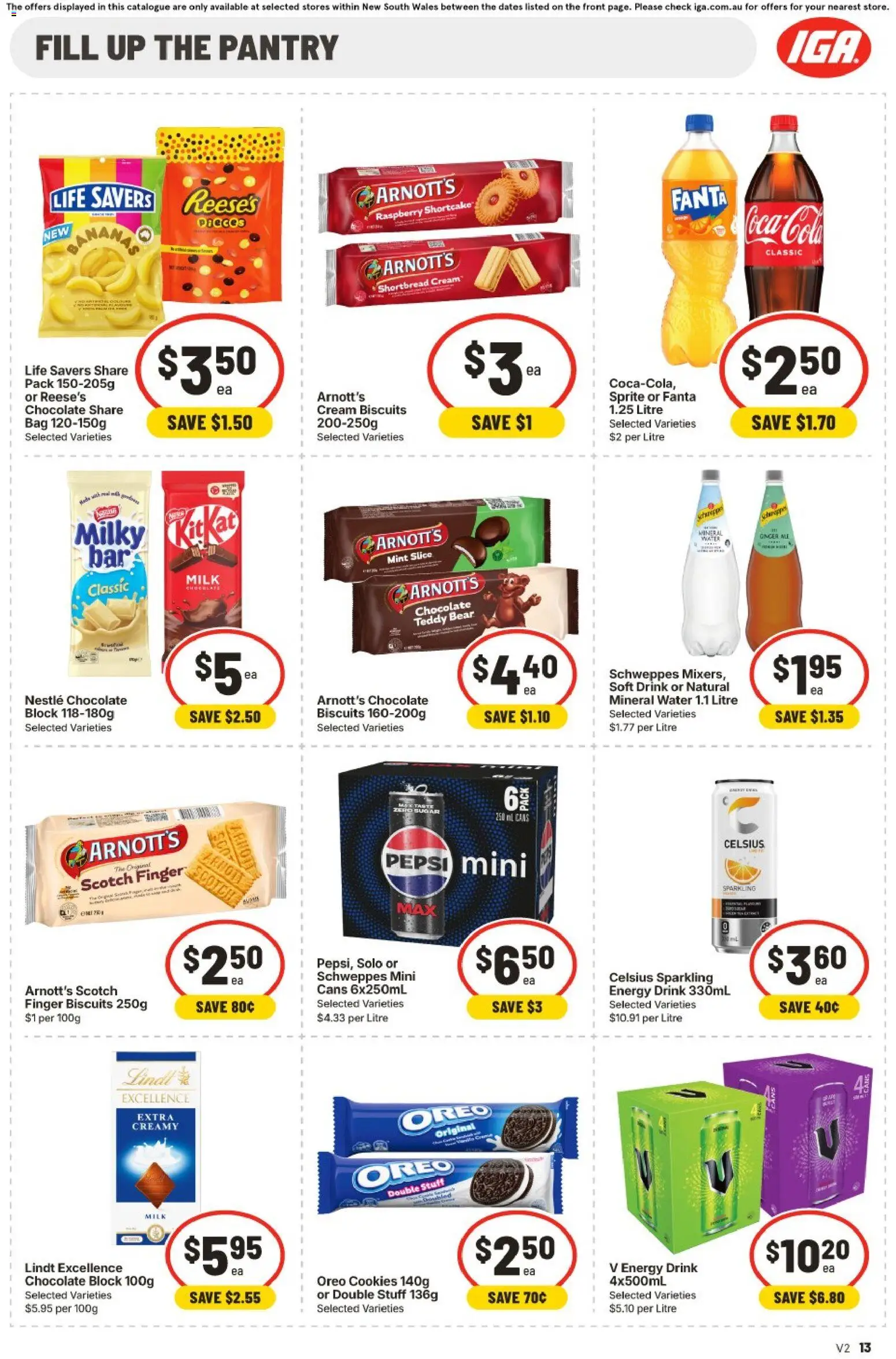 IGA catalogue - valid from 26/08/2026 | Page: 11 | Products: Energy drink, Cream, Biscuits, Sprite