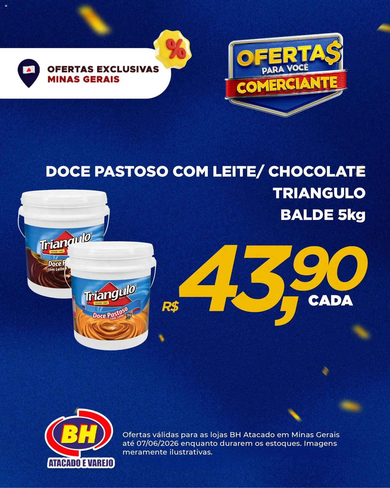 Supermercados BH Folheto - válido de 01.06.2026 | Página: 4 | Produtos: Leite, Chocolate, Balde