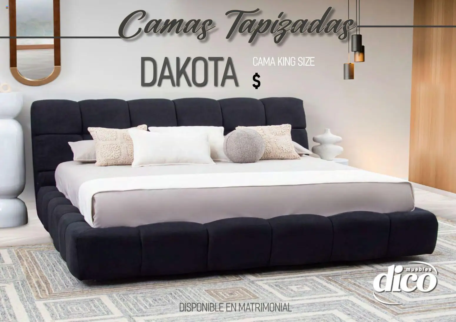 Nuevas ofertas de Muebles Dico válidas en toda la República Mexicana desde el 01.04.2026. ¡Encuentra las mejores ofertas en Muebles Dico catálogo Camas tapizadas ! | Página: 29 | Productos: Cama