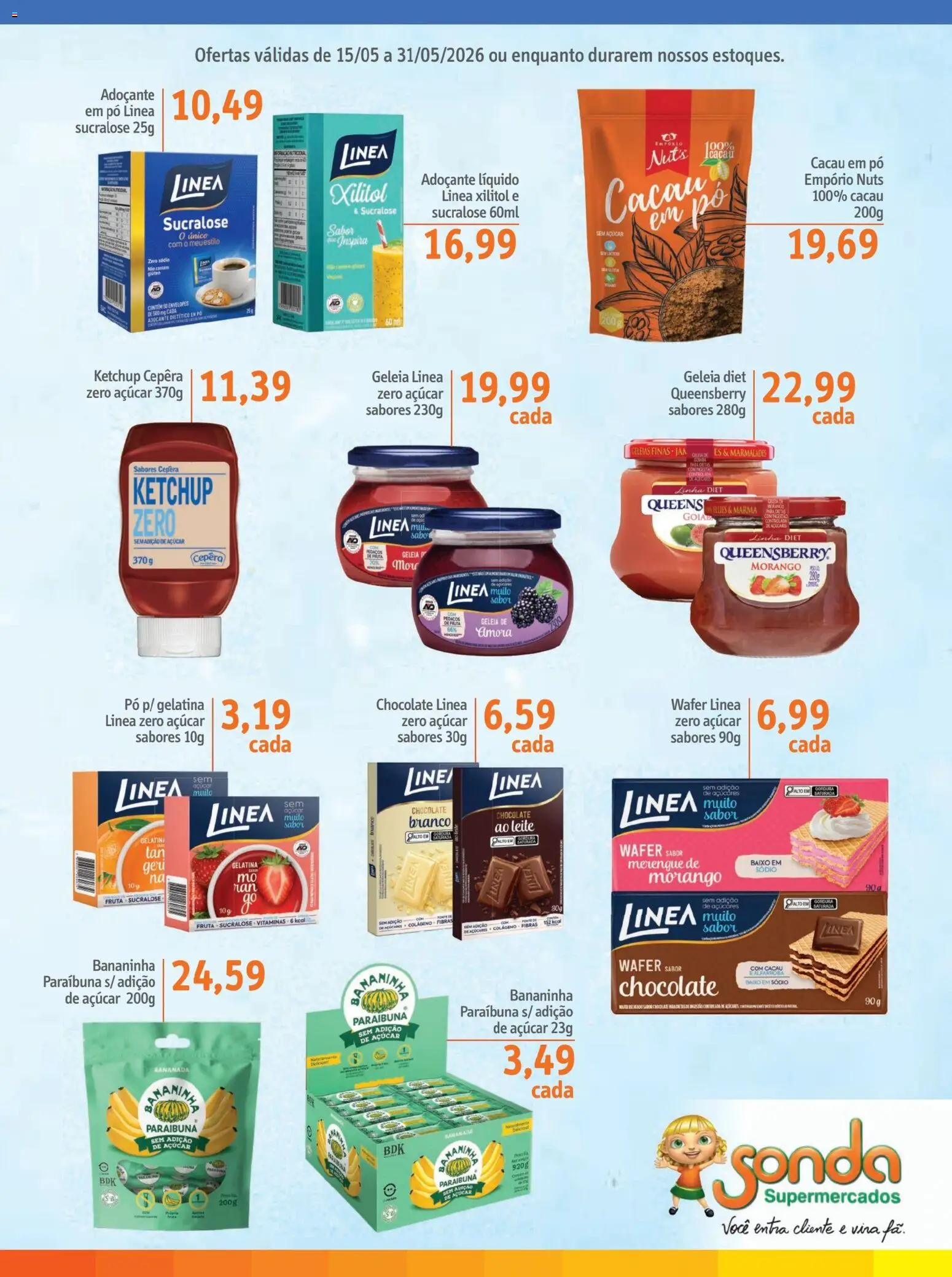 Sonda Folheto - válido de 15.05.2026 | Página: 9 | Produtos: Pó, Adoçante, Geleia, Ketchup