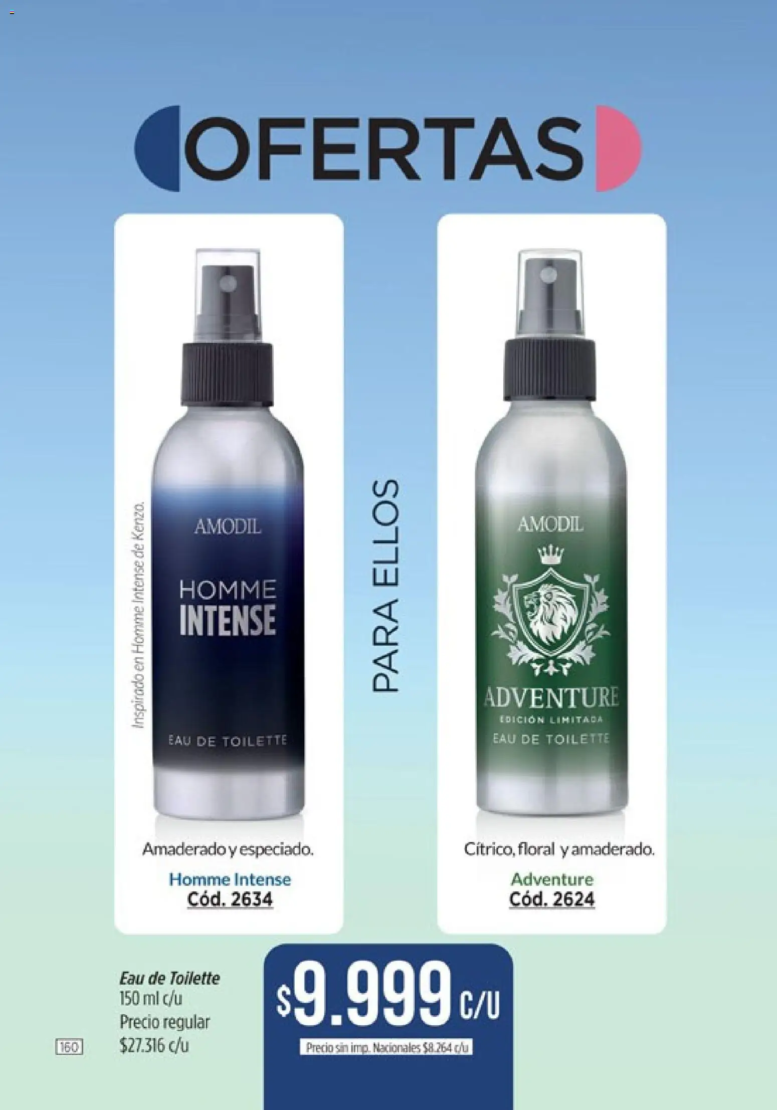 Catálogo Amodil Campaña 14 │ válido desde el 07/08/2026 | Página: 160 | Productos: Eau de toilette