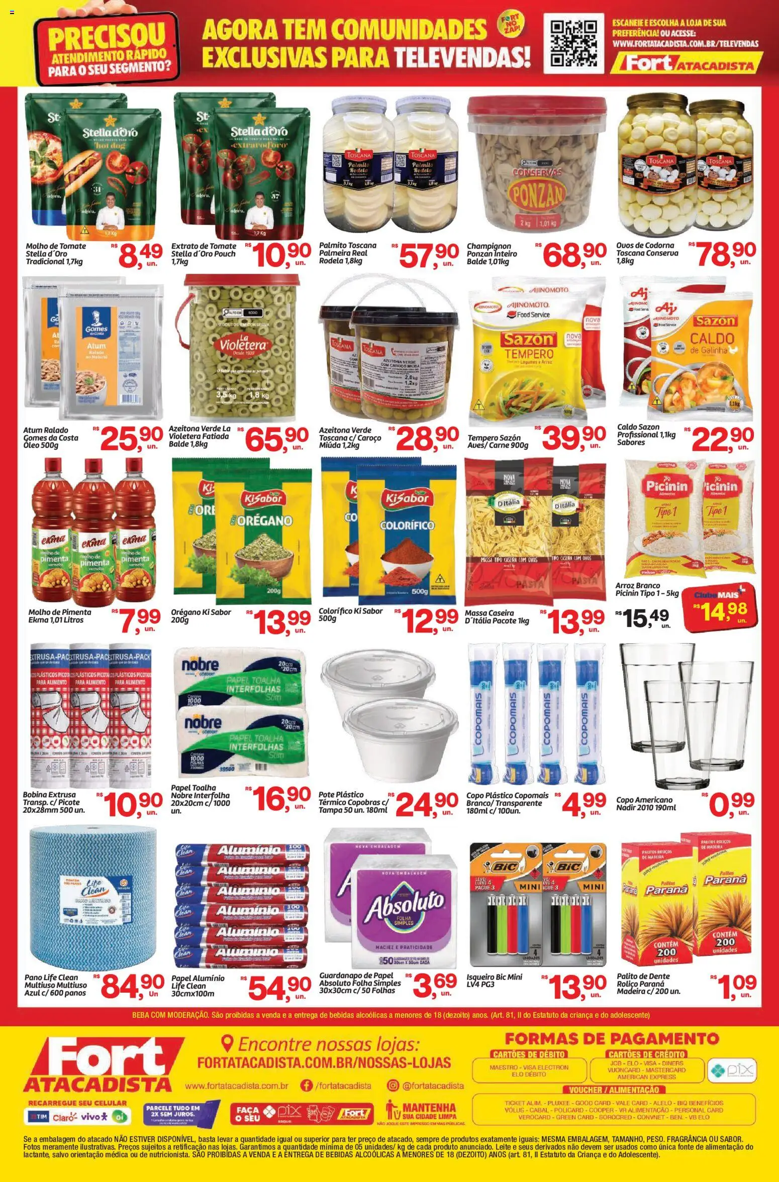 Fort Atacadista Folheto - válido de 08.06.2026 | Página: 2 | Produtos: Pimenta, Gomes da costa, Massa, Atum