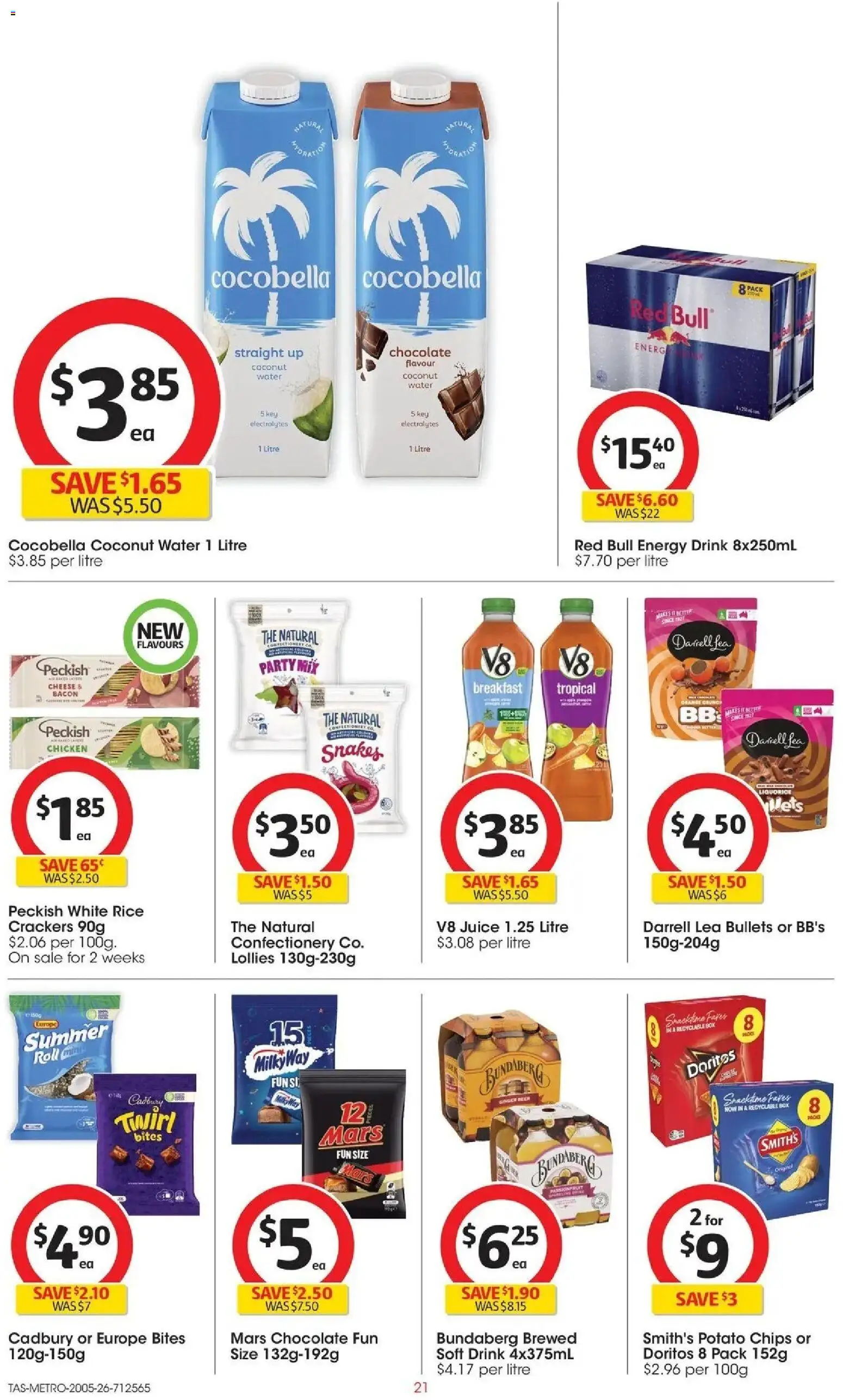 Coles catalogue - valid from 19.05.2026 | Page: 21 | Products: Ginger, Rice, Lollies, Water