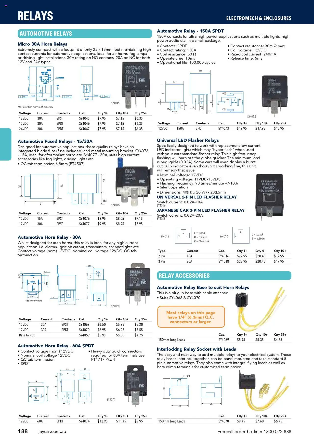 Jaycar catalogue - valid from 09/07/2025 | Page: 188 | Products: Socket, Bulb, Audio, Cable