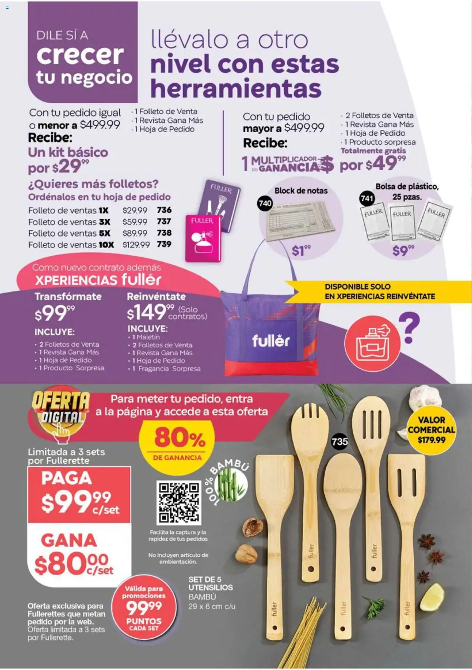 Nuevas ofertas de Fuller válidas en toda la República Mexicana desde el 16/09/2026. ¡Encuentra las mejores ofertas en Fuller Gana Más 12 2026! | Página: 31 | Productos: Bolsa, Herramientas, Fragancia, Revista