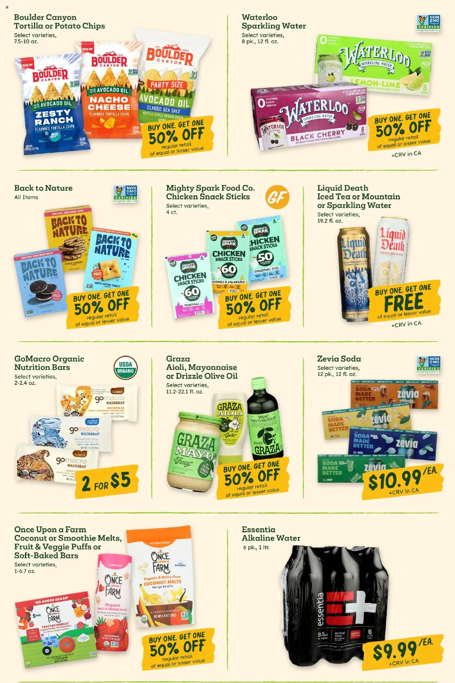 Sprouts Weekly Ad - valid from 10.06.2026 | Page: 9 | Products: Cheese, Oil, Chips, Mayonnaise