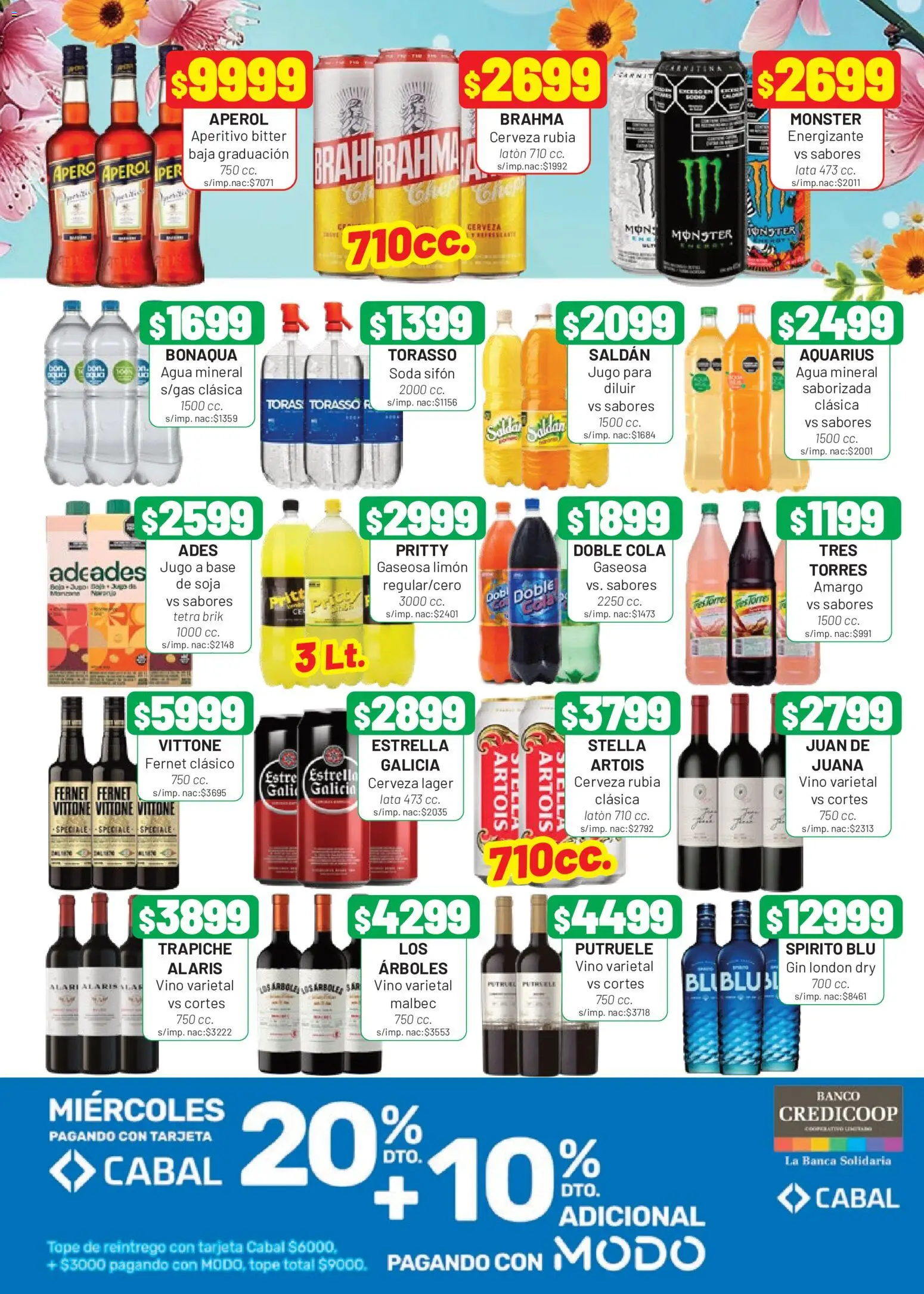 Almacor catálogo │ válido desde el 17/09/2026 | Página: 7 | Productos: Aperol, Gaseosa, Agua, Vino