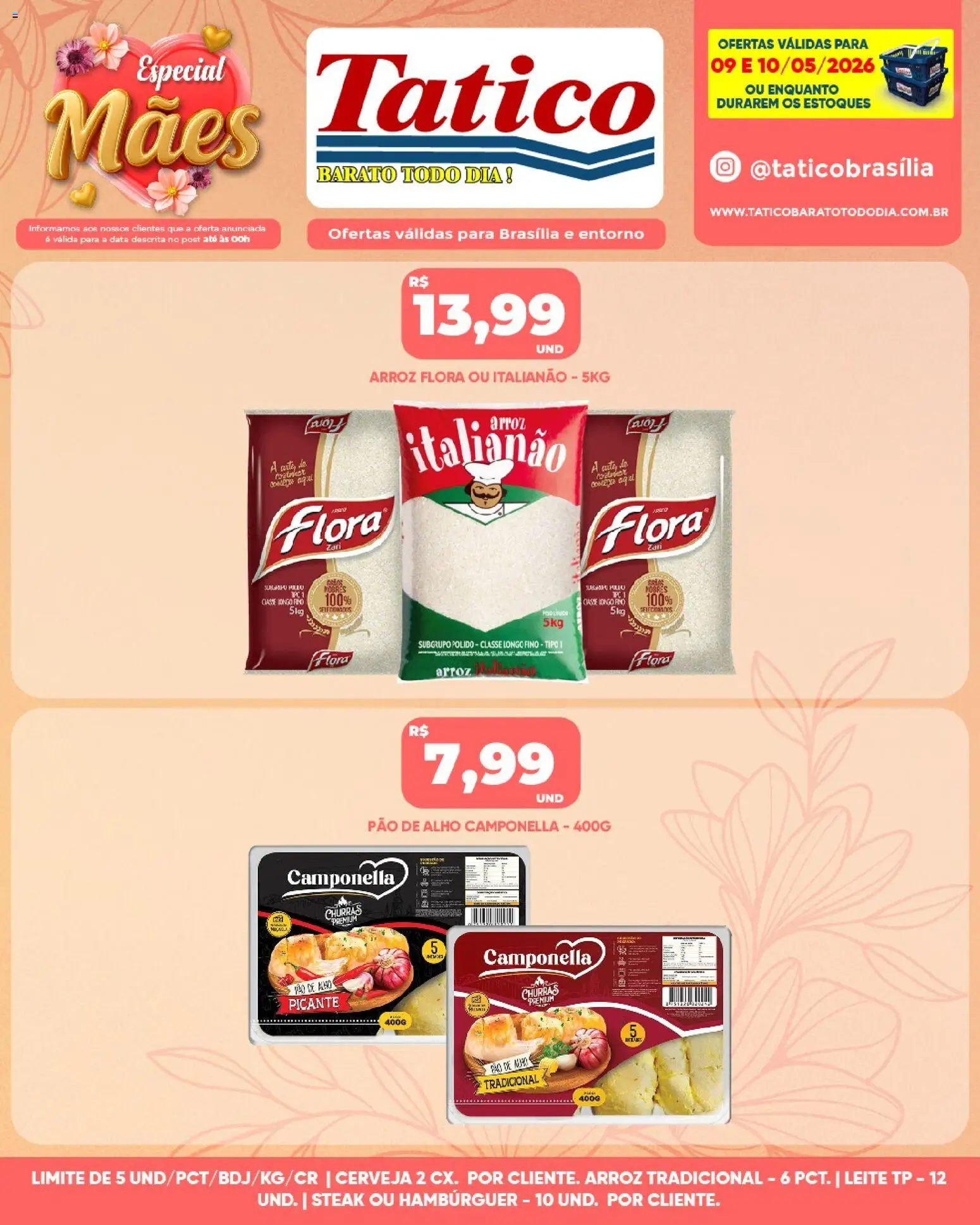 Tatico Folheto - válido de 11.05.2026 | Página: 24 | Produtos: Alho, Pao de alho, Cerveja, Arroz