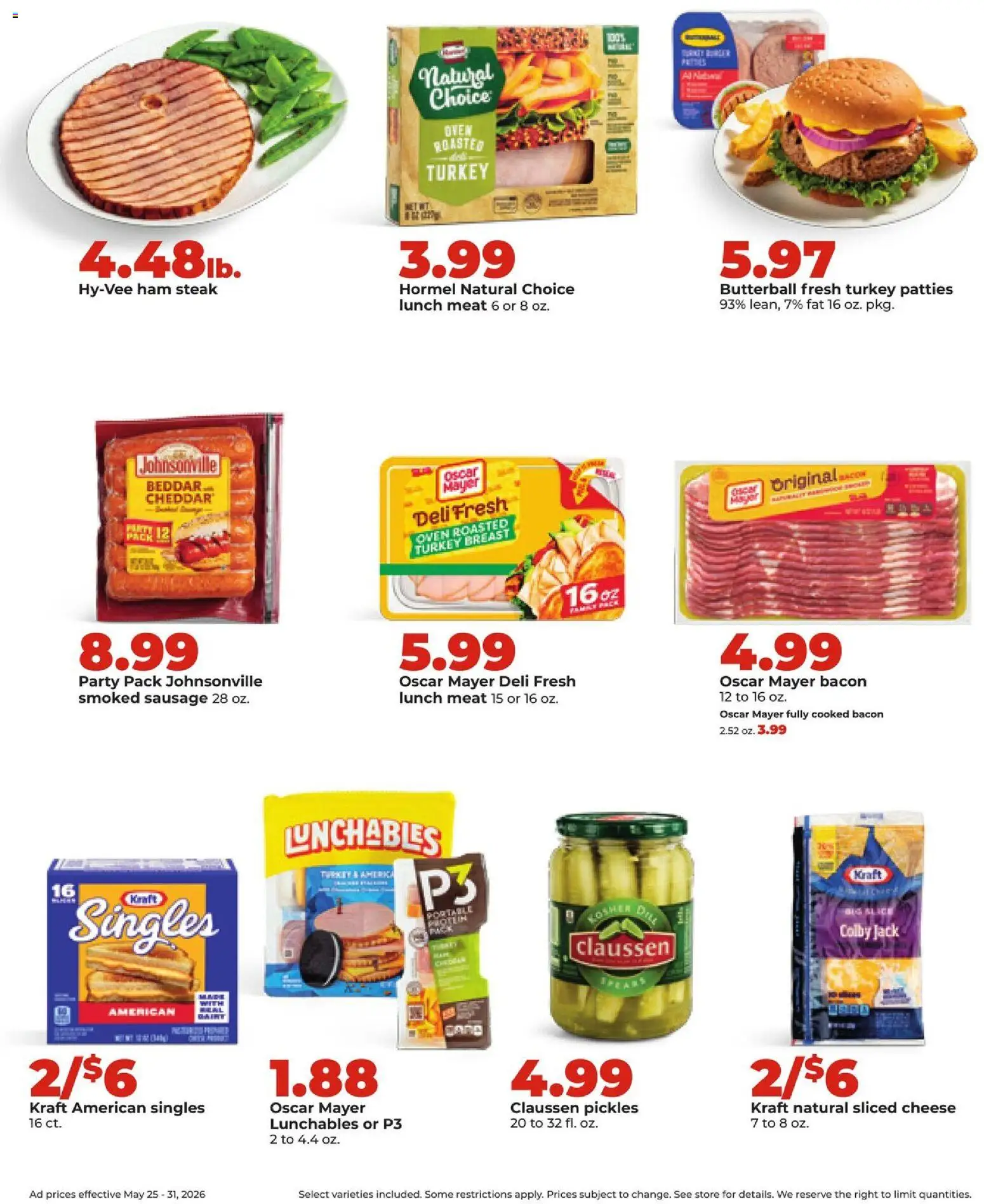 HyVee Weekly Ad - valid from 25.05.2026 | Page: 14 | Products: Cheese, Ham, Sausage, Oven