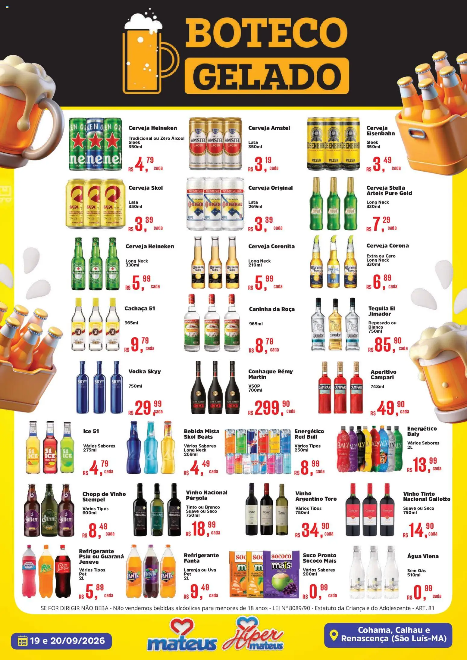 Mateus Folheto - válido de 19/09/2026 | Página: 2 | Produtos: Fanta, Cachaça, Água, Cachaça 51