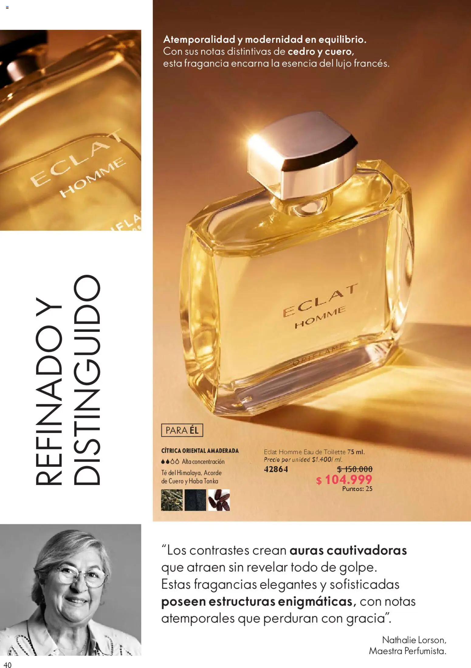 Oriflame revista - valida desde el 28.03.2026 | Página: 40 | Productos: Té, Fragancia, Eau de toilette