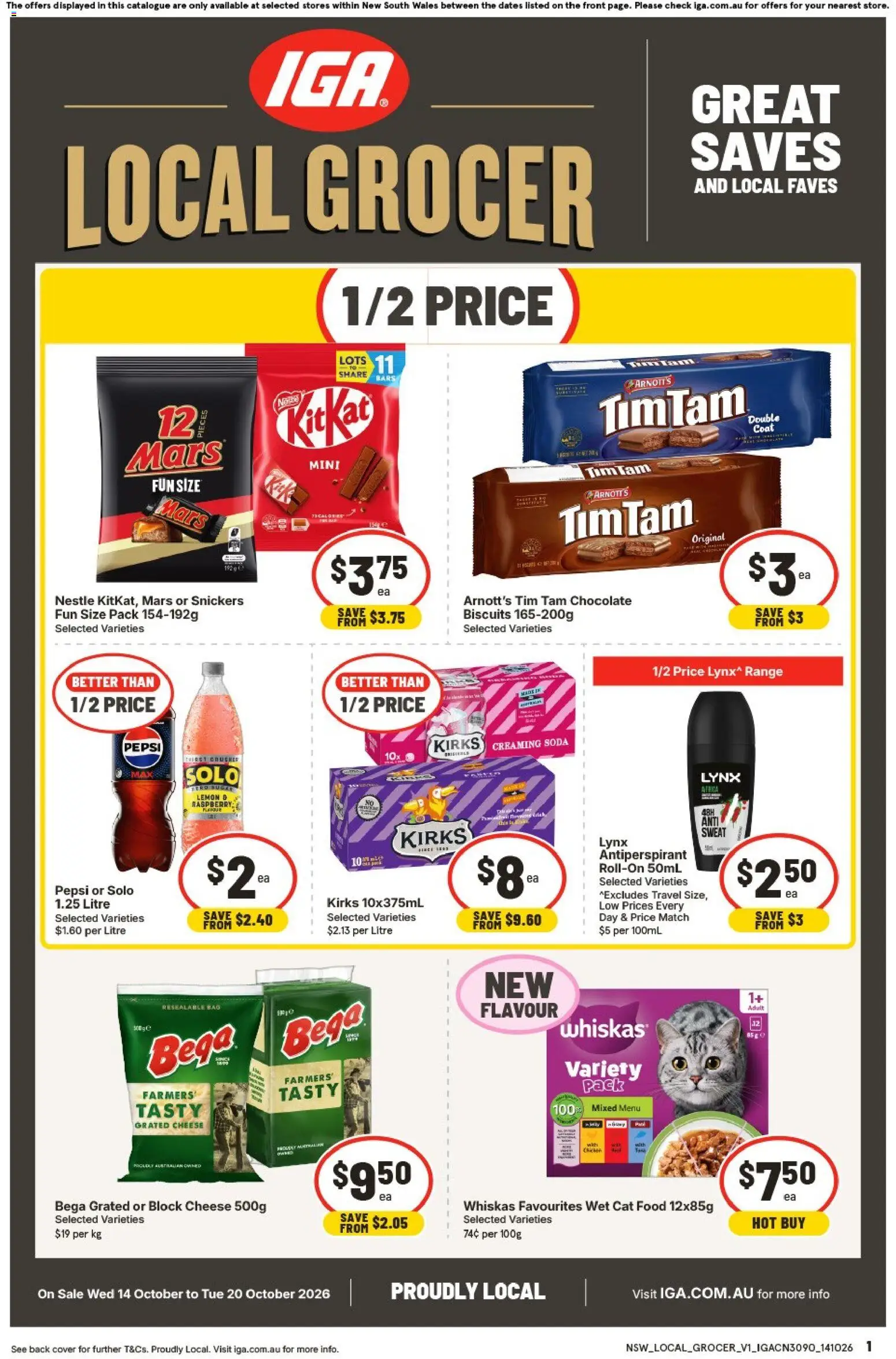 IGA catalogue - valid from 14/10/2026 | Page: 1