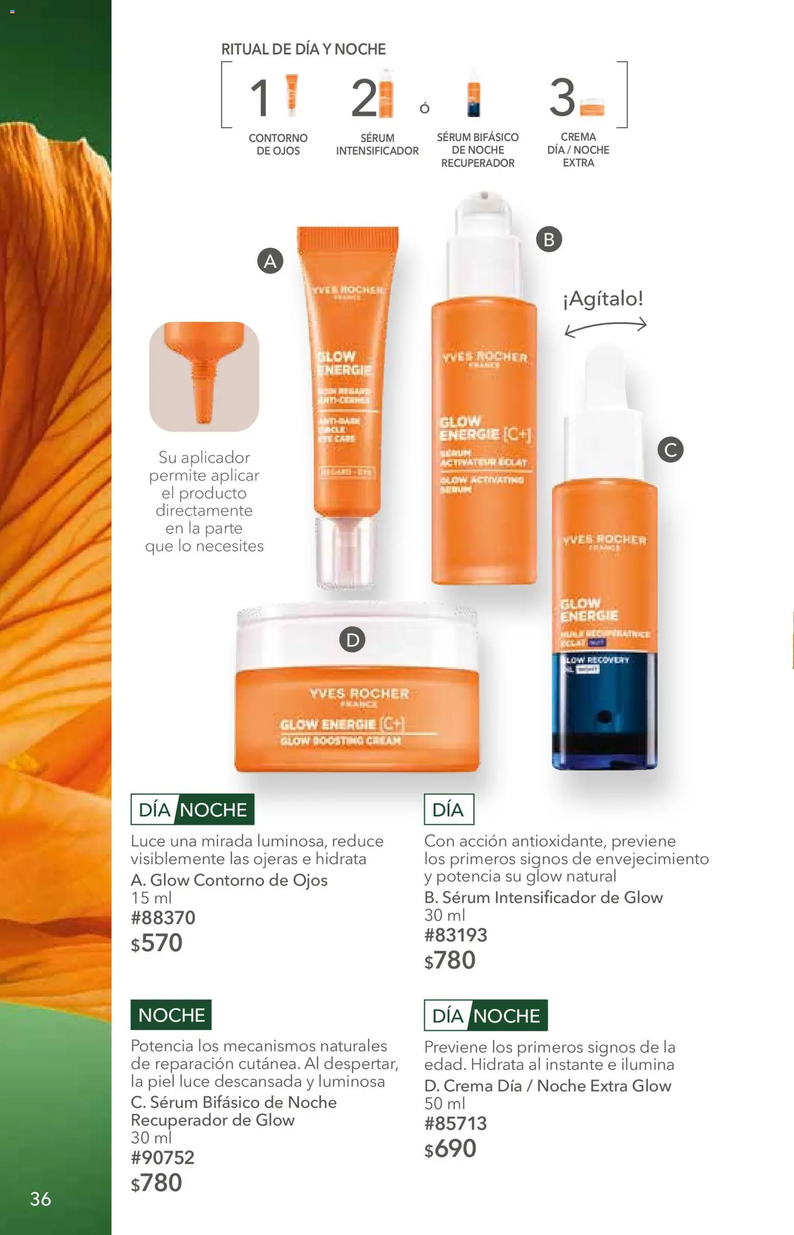 Nuevas ofertas de Yves Rocher válidas en toda la República Mexicana desde el 02/06/2026. ¡Encuentra las mejores ofertas en Yves Rocher campaña 8 2026! | Página: 36 | Productos: Contorno de ojos, Serum, Crema, Contorno