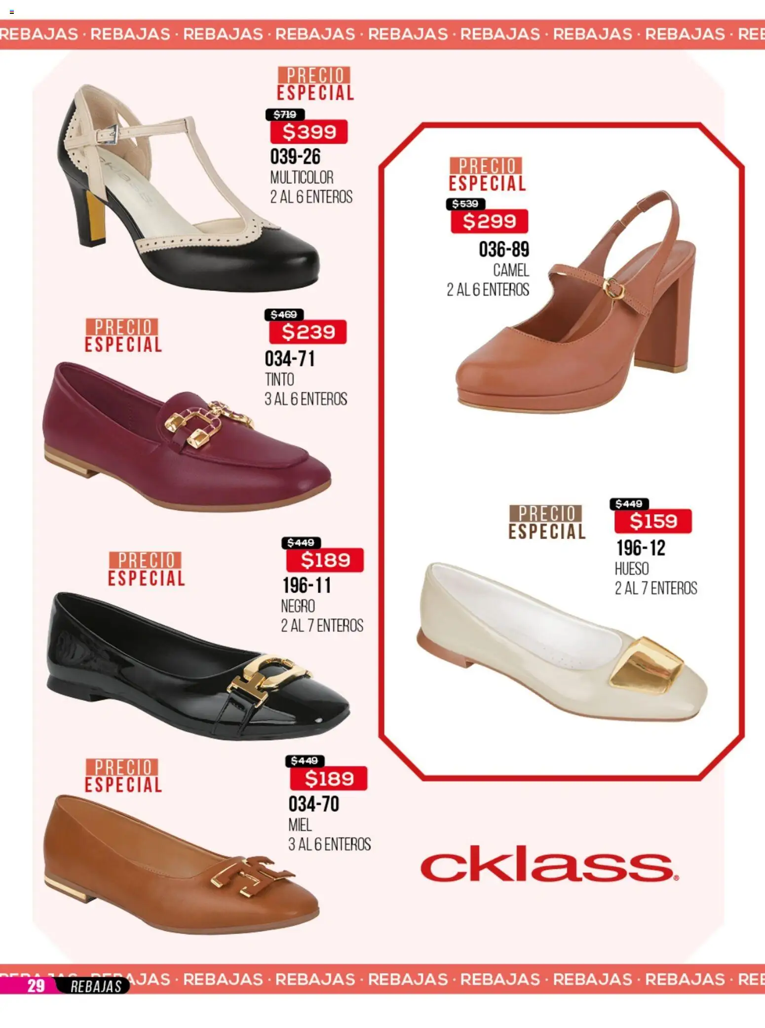 Nuevas ofertas de Cklass válidas en toda la República Mexicana desde el 23/06/2026. ¡Encuentra las mejores ofertas en Cklass catálogo Rebajas sobre rebajas calzado! | Página: 30