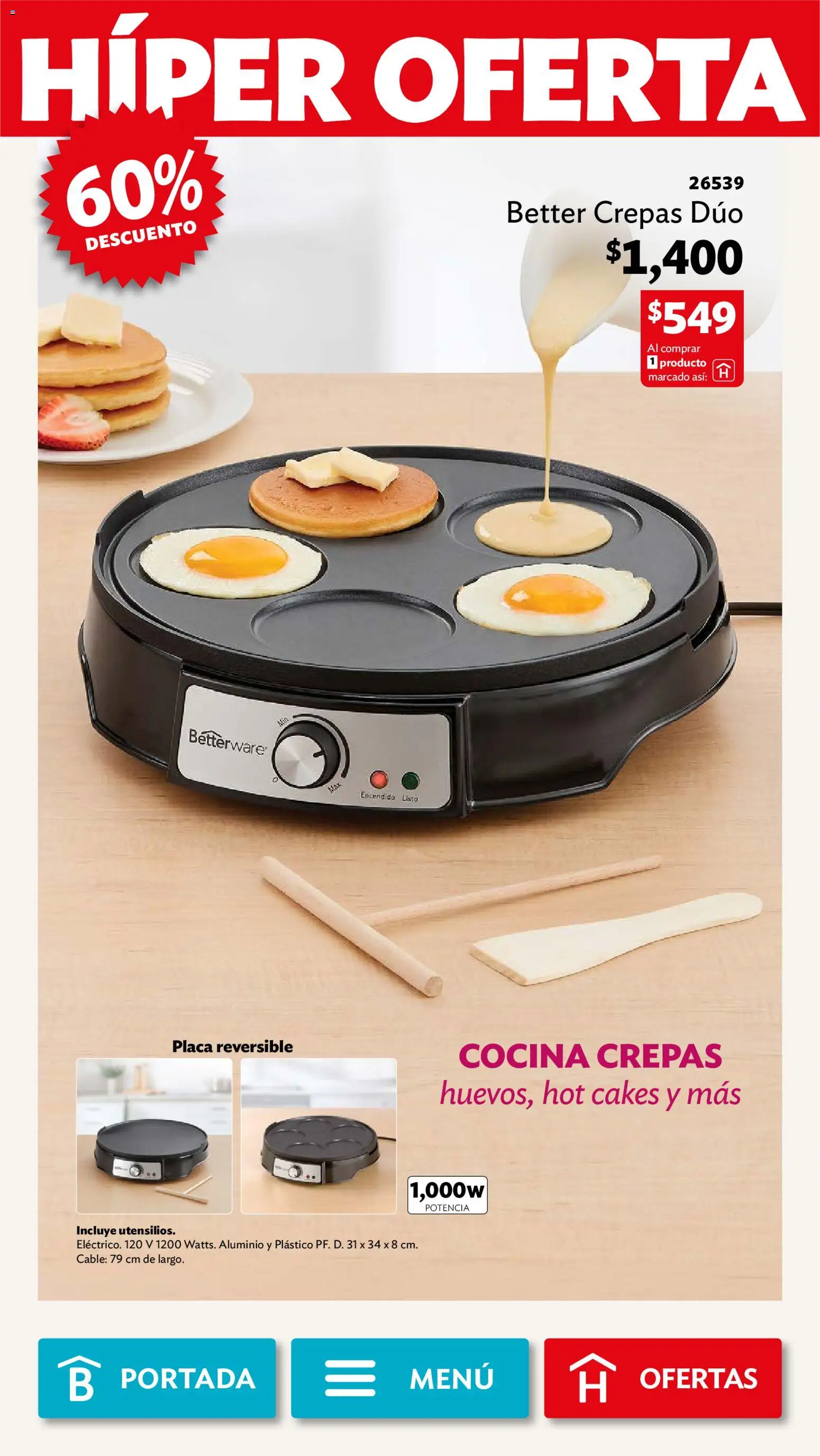 Nuevas ofertas de Betterware válidas en toda la República Mexicana desde el 29/06/2026. ¡Encuentra las mejores ofertas en Betterware campaña 7 2026! | Página: 37 | Productos: Cable, Cocina