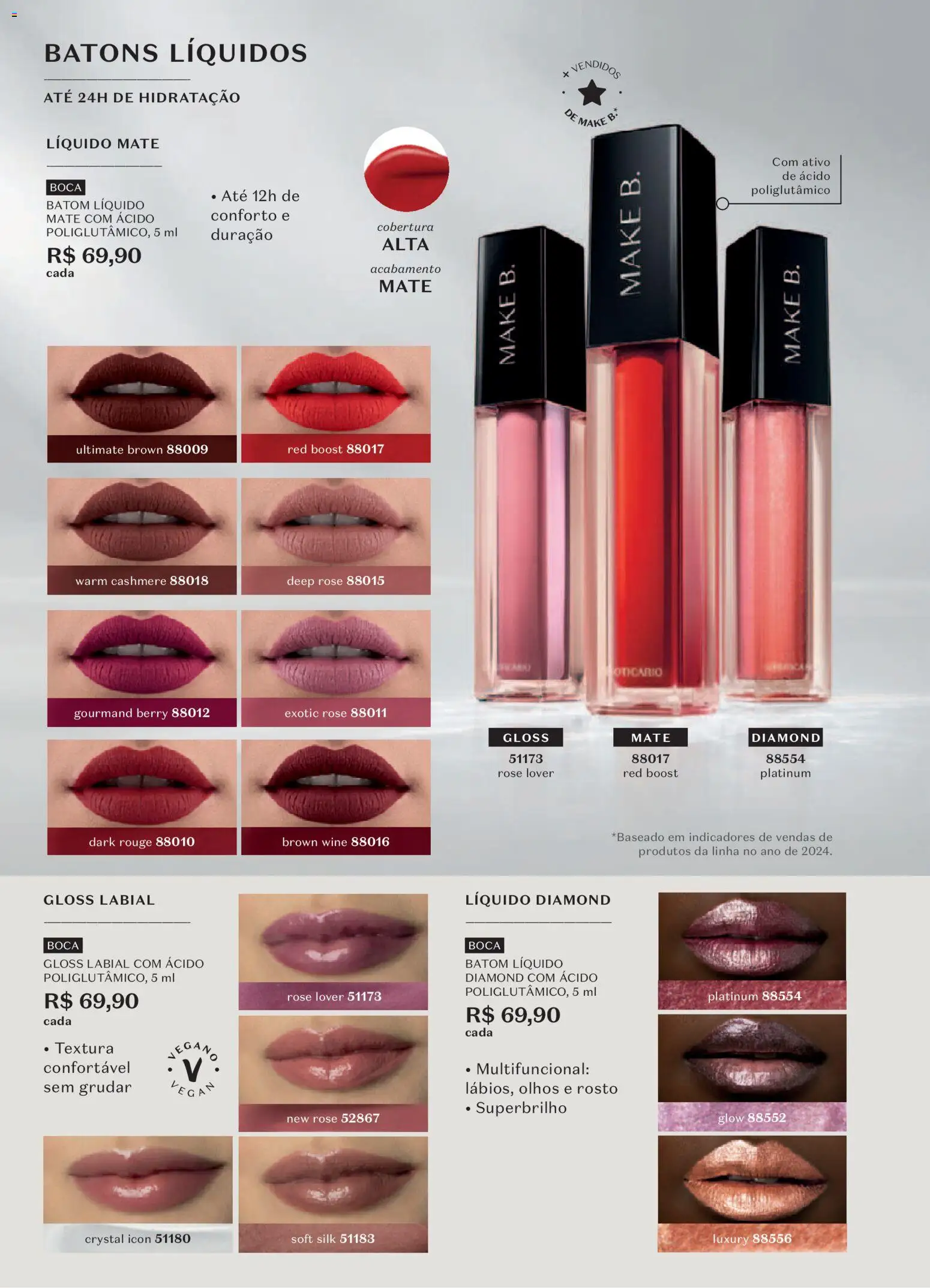 O Boticário Folheto - válido de 29/06/2026 | Página: 146 | Produtos: Batom, Gloss labial, Multifuncional