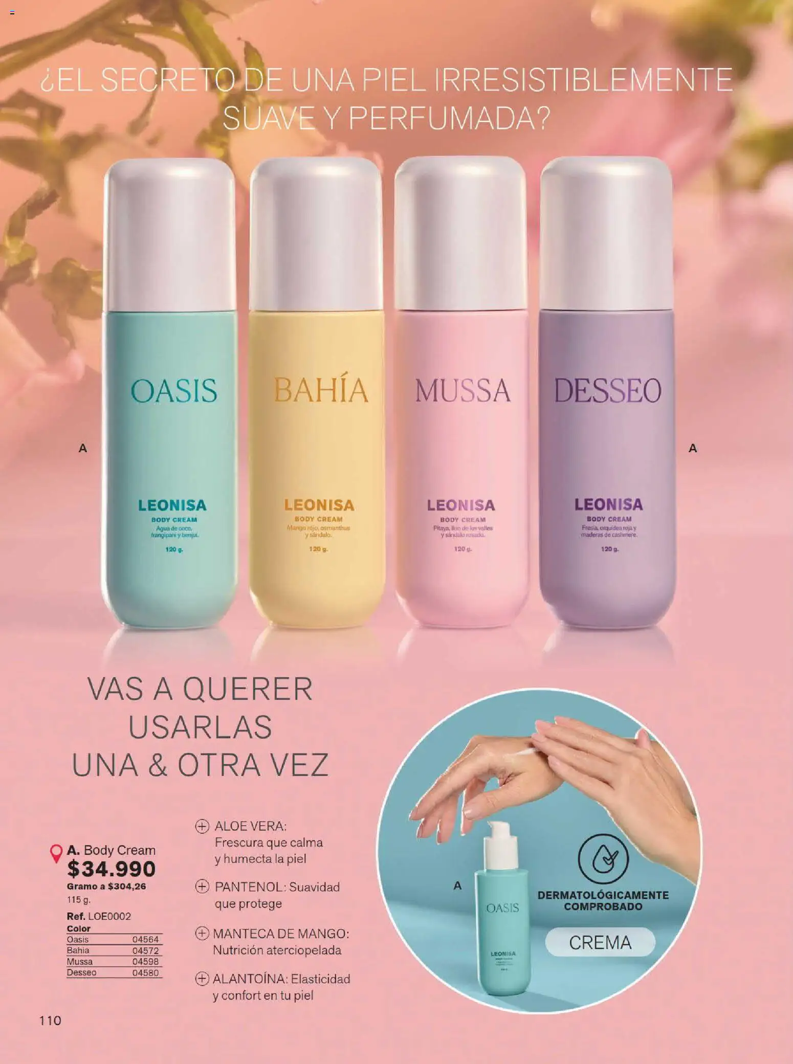 Leonisa revista - valida desde el 15/07/2026 | Página: 110 | Productos: Body, Mango, Manteca, Loción tonificante