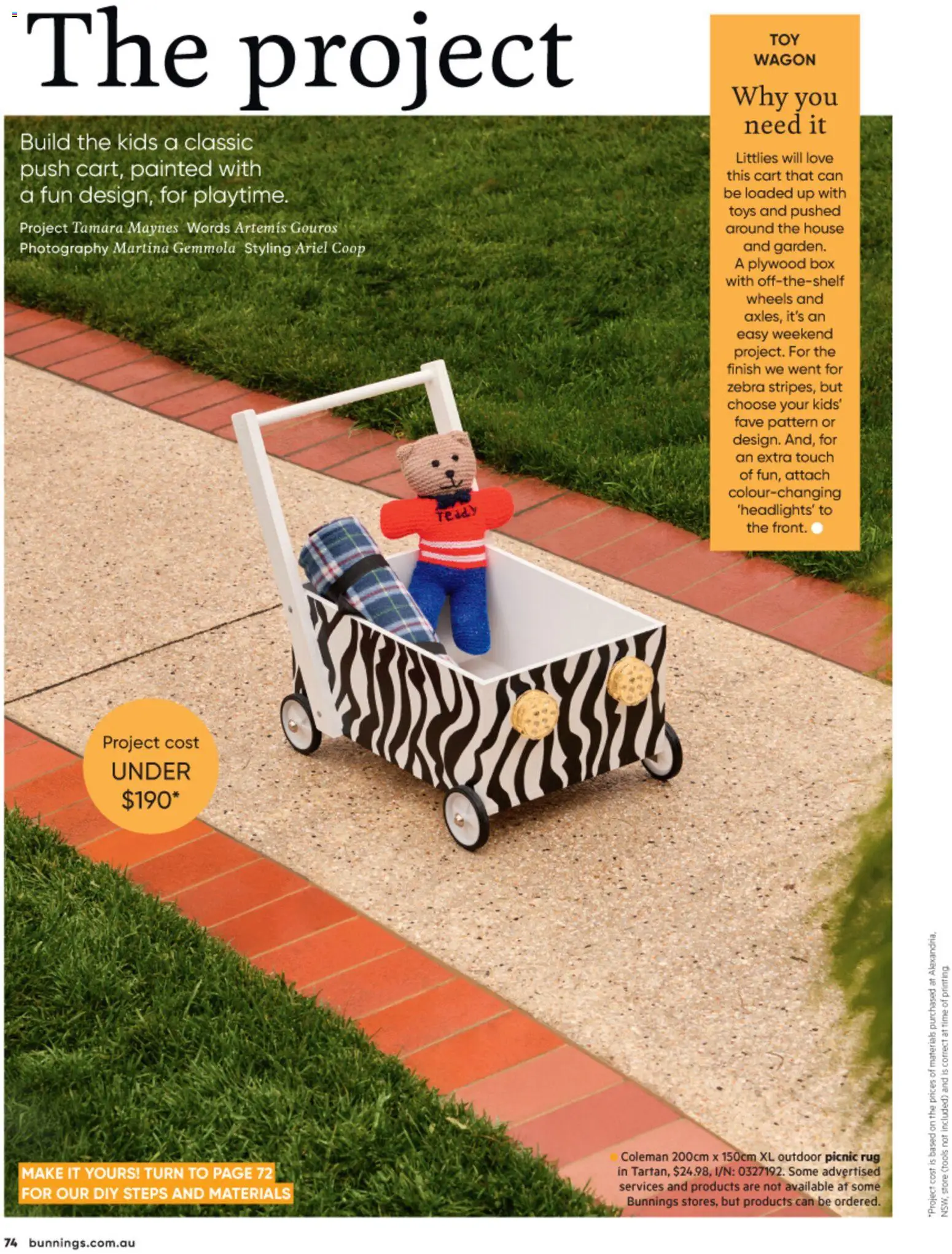 Bunnings Warehouse catalogue - valid from 01/08/2026 | Page: 82 | Products: Rug, Box, Cart, Tools