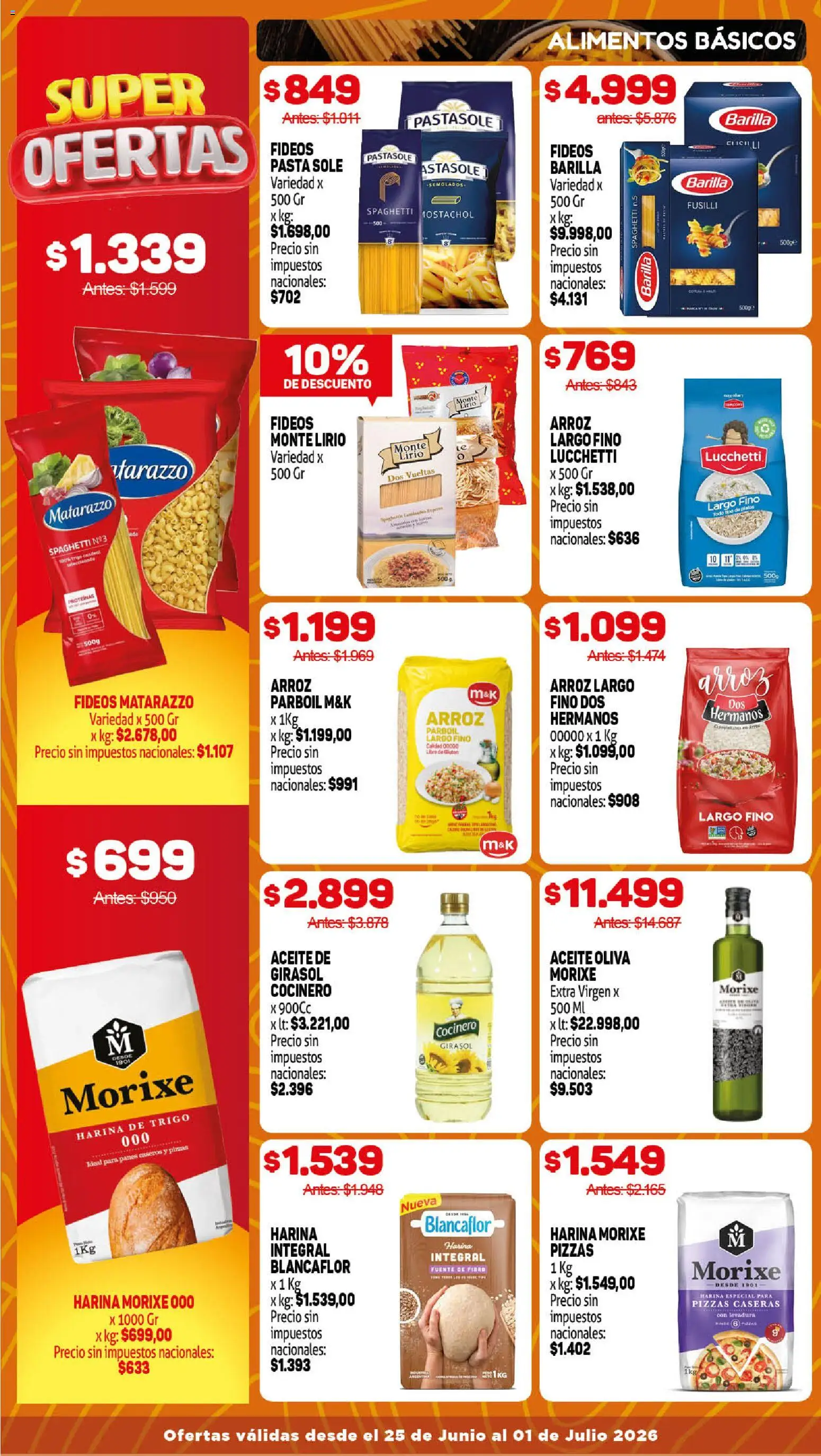 Makro VOLVETE A ILUSIONAR │ válido desde el 25/06/2026 | Página: 6 | Productos: Harina, Oliva, Fideos, Pasta