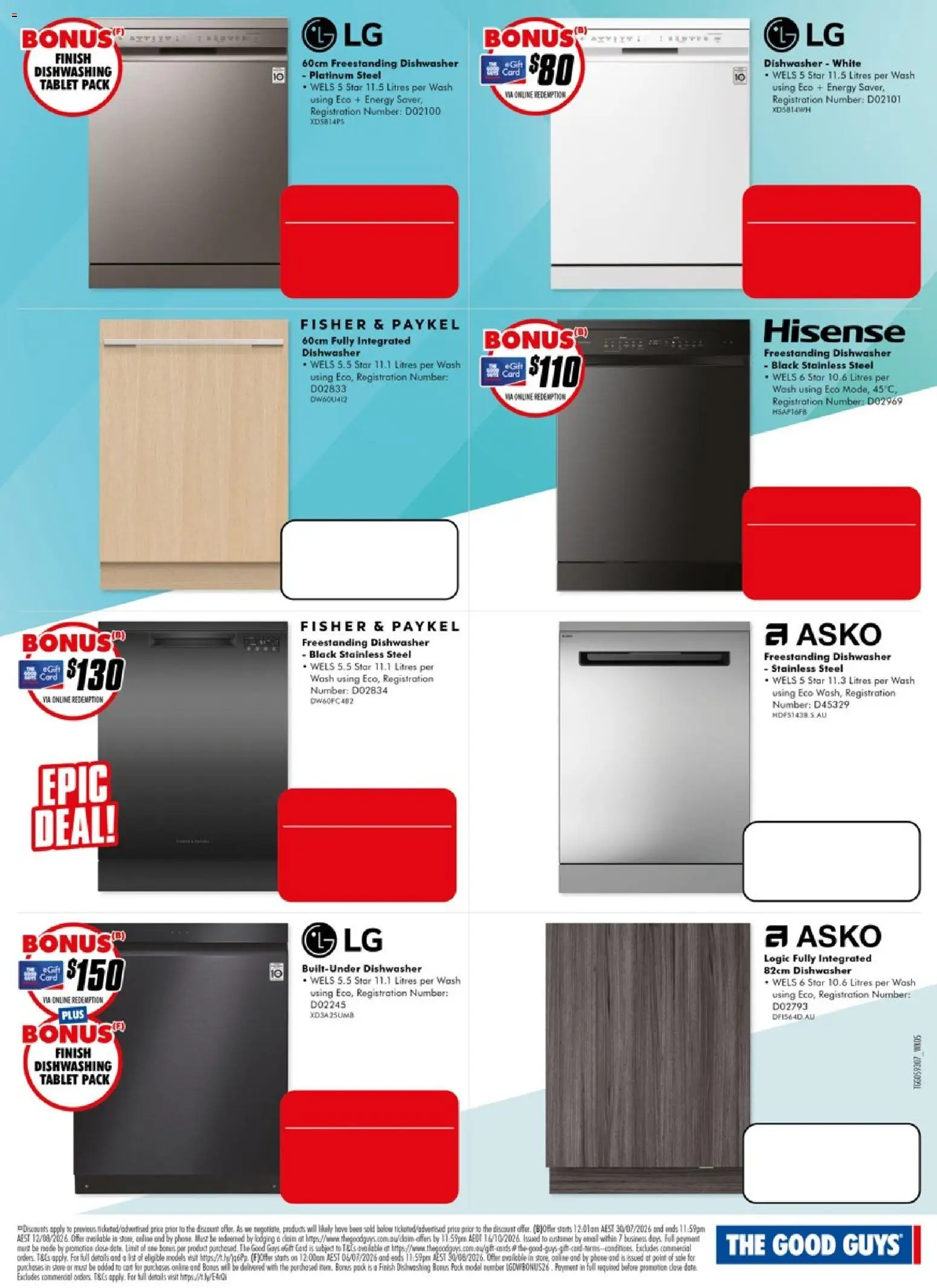 The Good Guys catalogue - valid from 30/07/2026 | Page: 22 | Products: Phone, Tablet, Dishwasher
