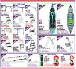 Preview of Ocean State Job Lot weekly ads valid from 07/02/2026 | Page: 18 | Products: Chair, Shower, Shower Head, Kayak