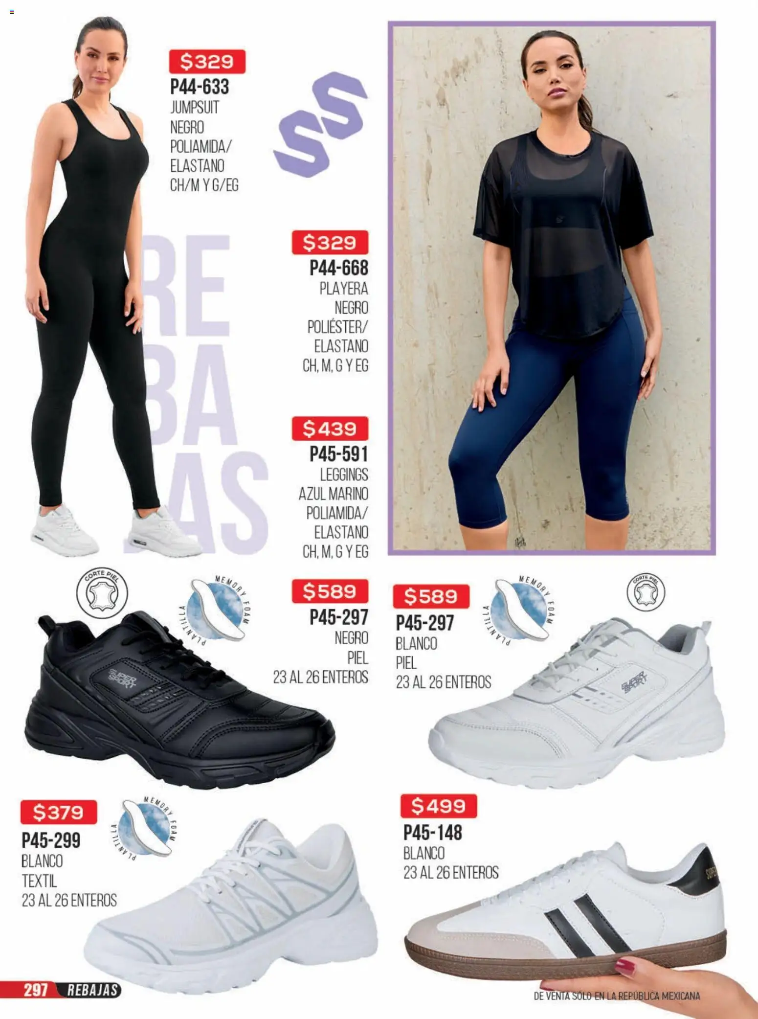 Nuevas ofertas de Cklass válidas en toda la República Mexicana desde el 23/06/2026. ¡Encuentra las mejores ofertas en Cklass catálogo Rebajas sobre rebajas calzado! | Página: 298 | Productos: Leggings, Playera