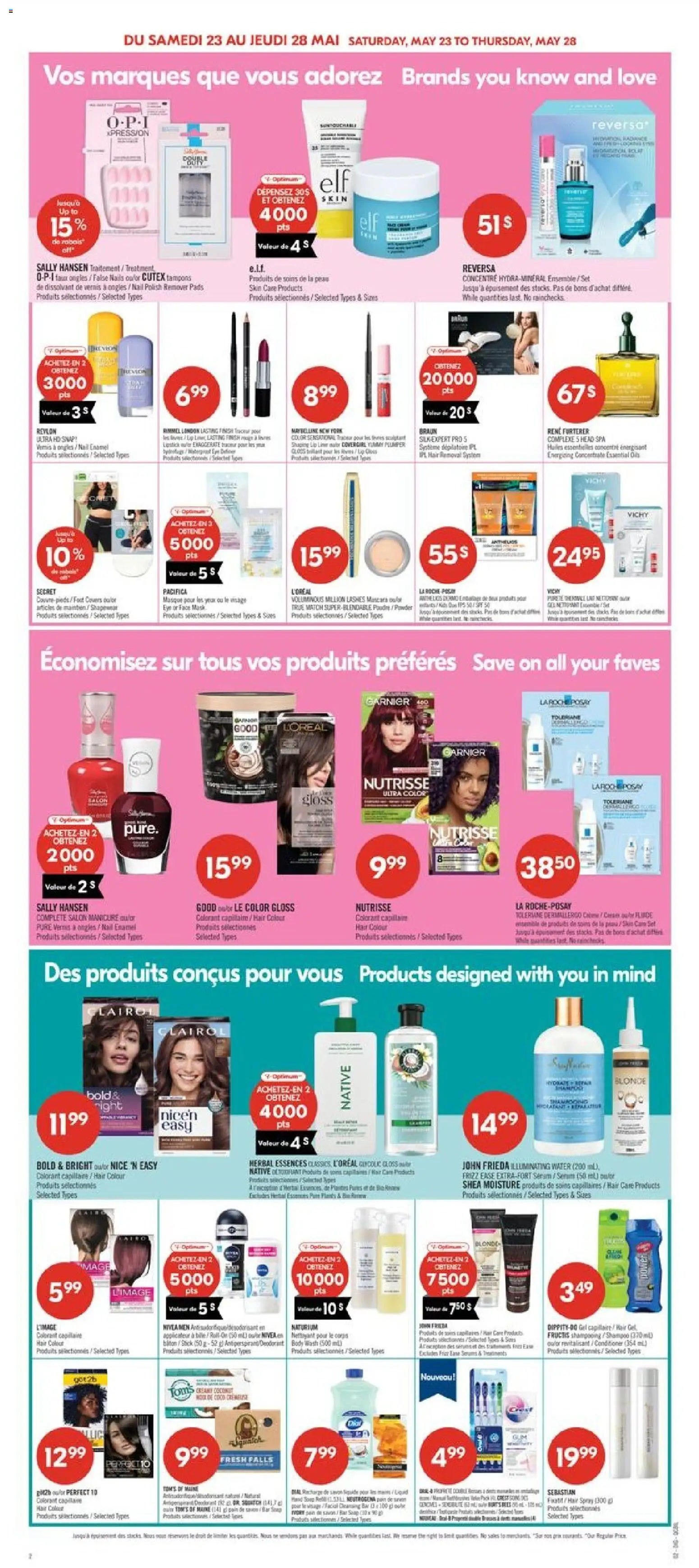 Pharmaprix flyer valid from 22.05.2026 | Page: 15 | Products: Mascara, Lipstick, Shampoo, Conditioner