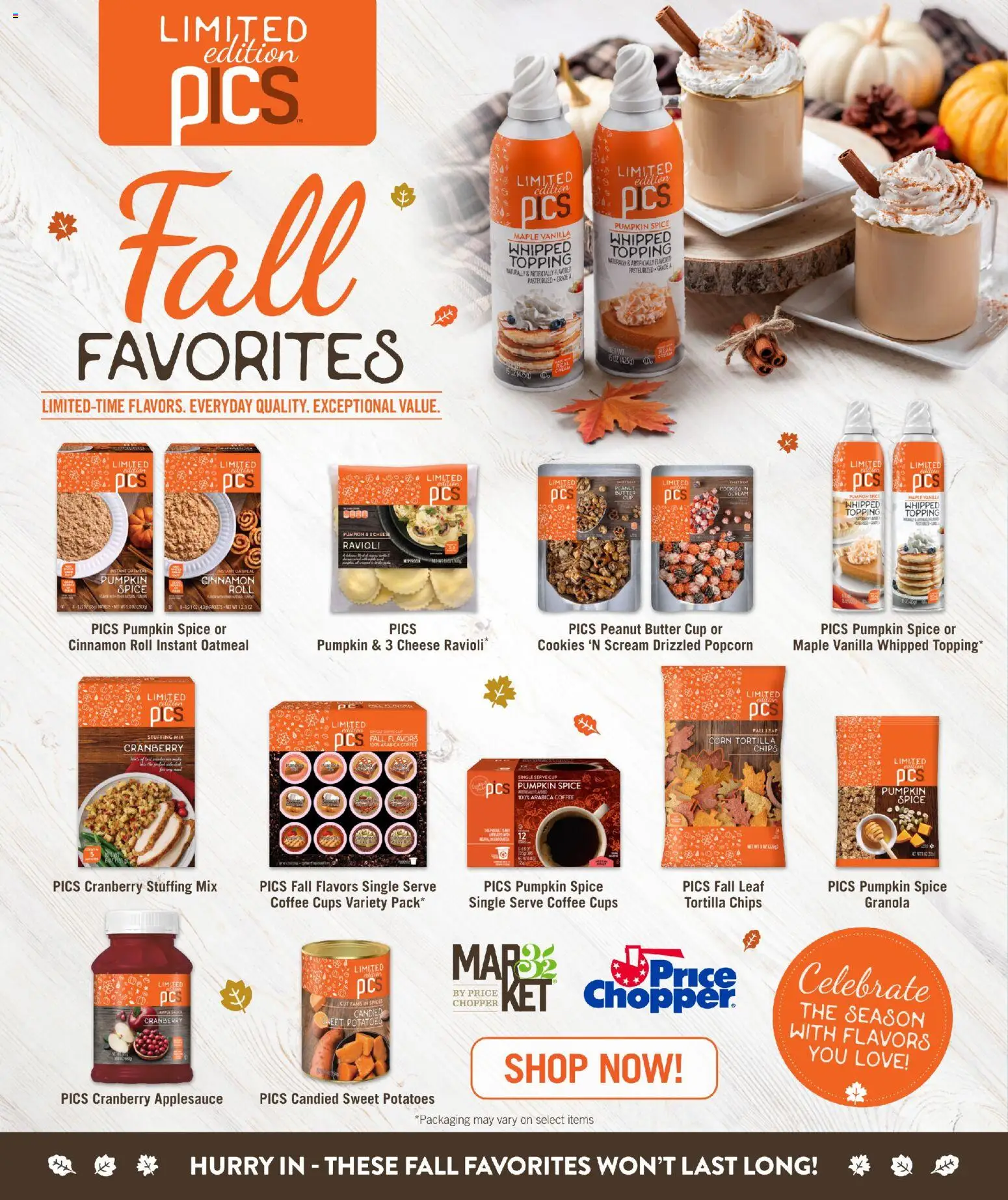 Price Chopper August Own Brands - valid from 08/02/2026 | Page: 1 | Products: Butter, Cheese, Cookies, Potatoes