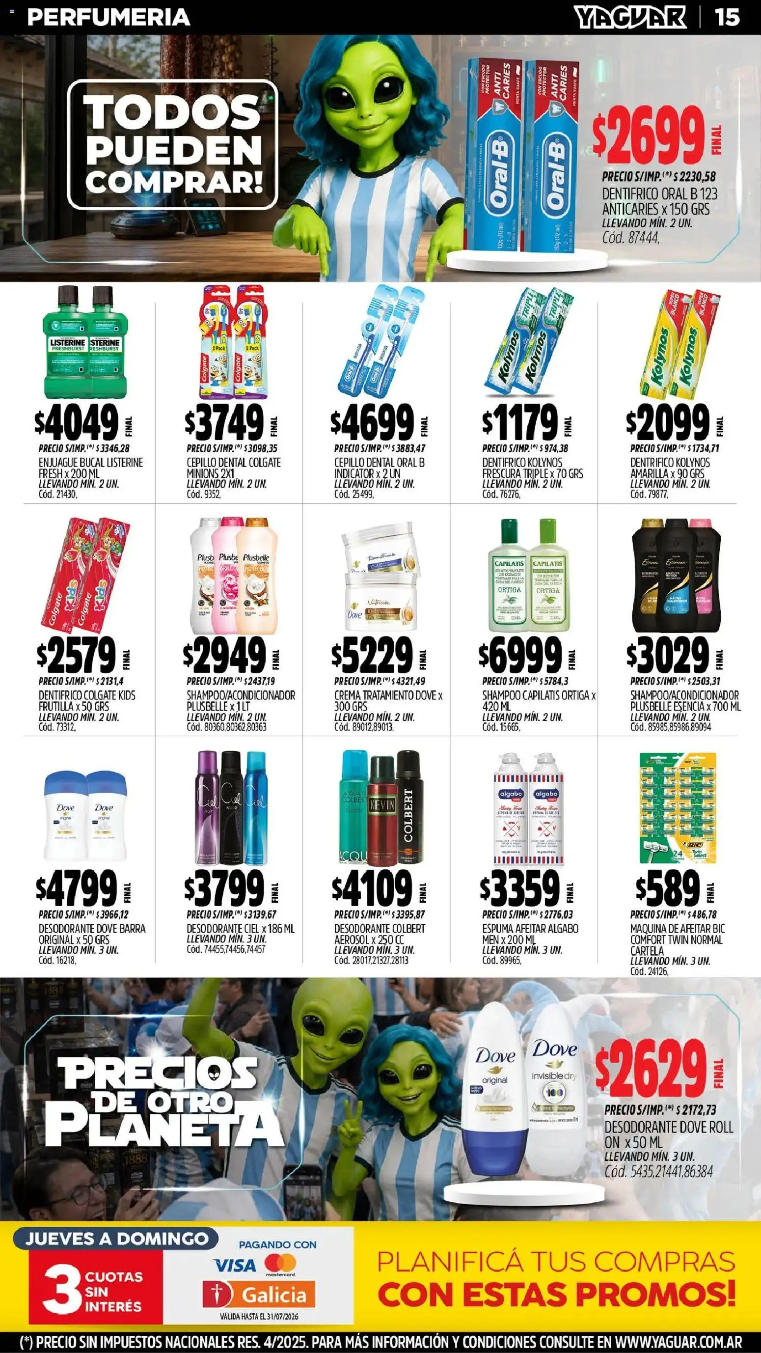 Yaguar - Oferta Semanal Neuquen │ válido desde el 29/06/2026 | Página: 16 | Productos: Maquina de afeitar, Shampoo, Brillo, Espuma