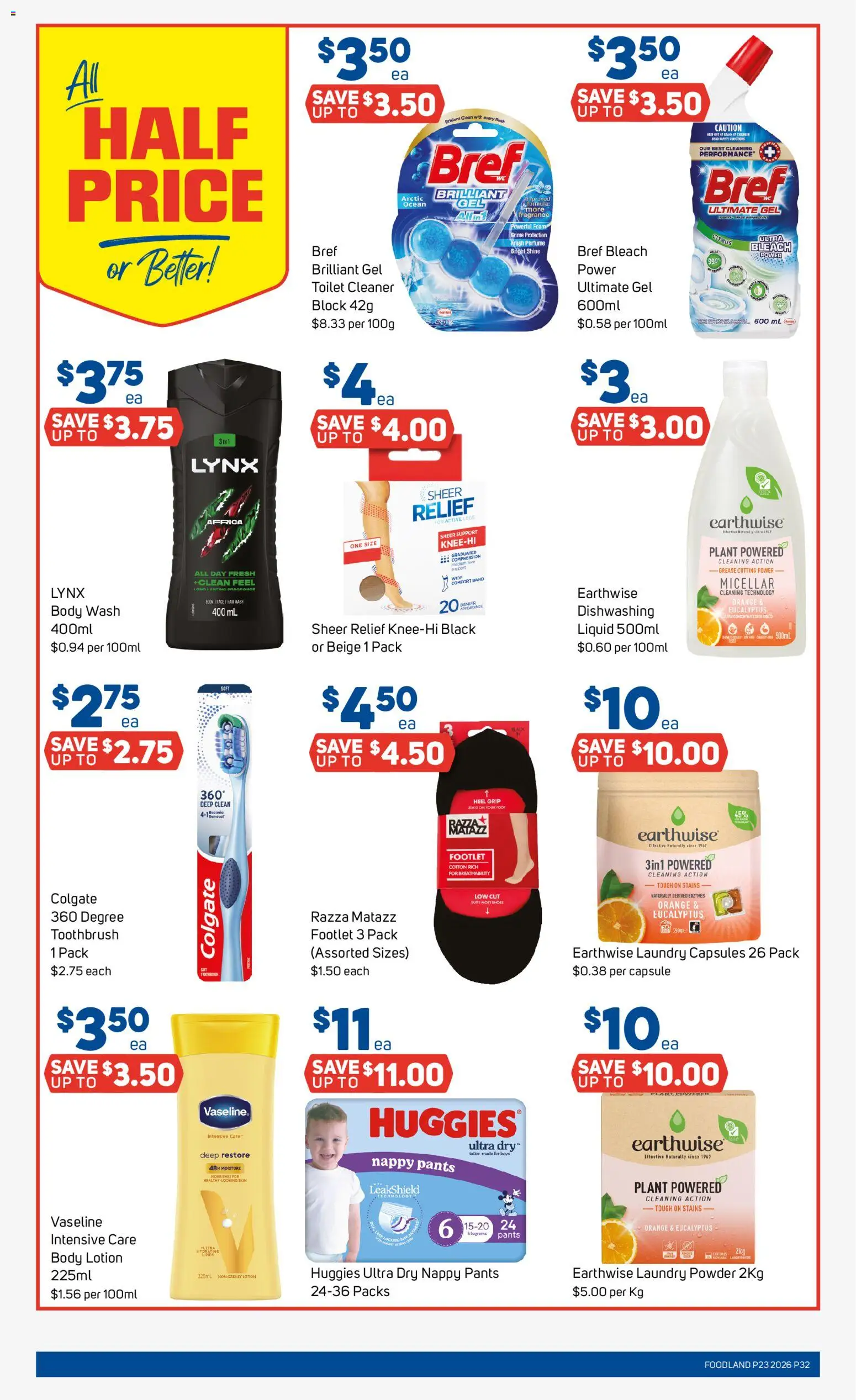 Foodland catalogue - valid from 03.06.2026 | Page: 32 | Products: Powder, Pants, Body lotion, Laundry