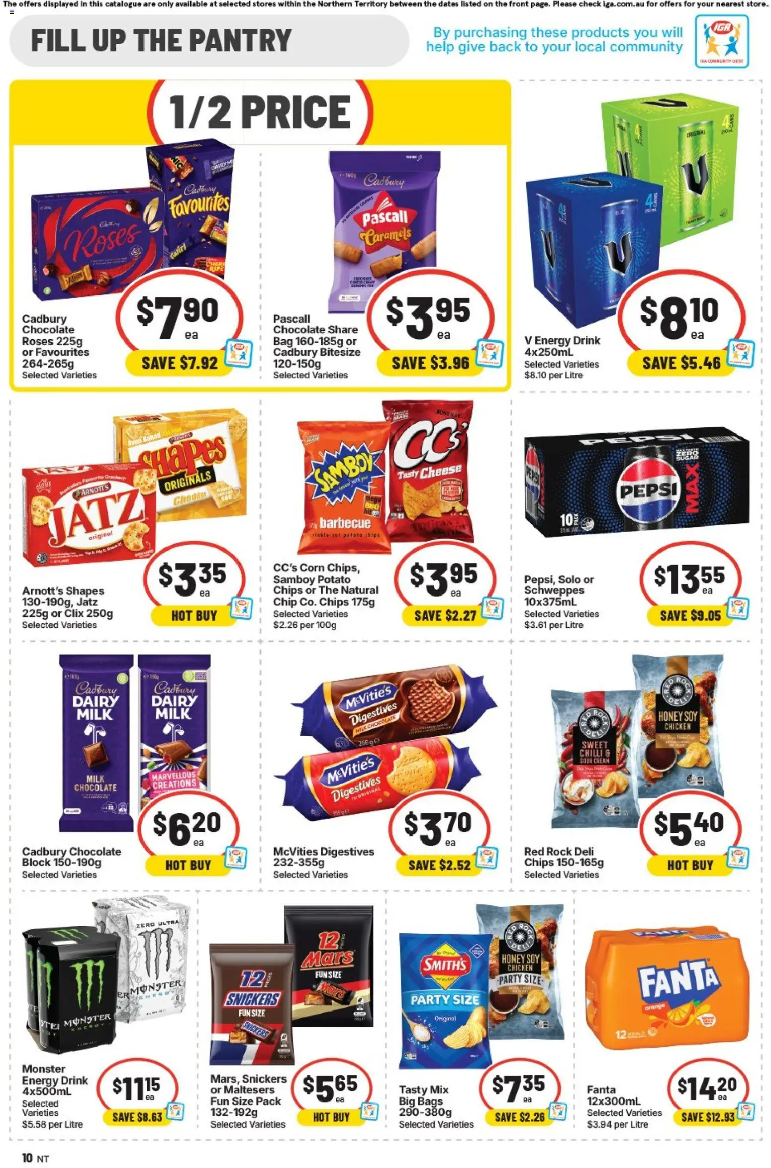 IGA catalogue - valid from 05/08/2026 | Page: 8 | Products: Milk, Chocolate, Chips, Bag