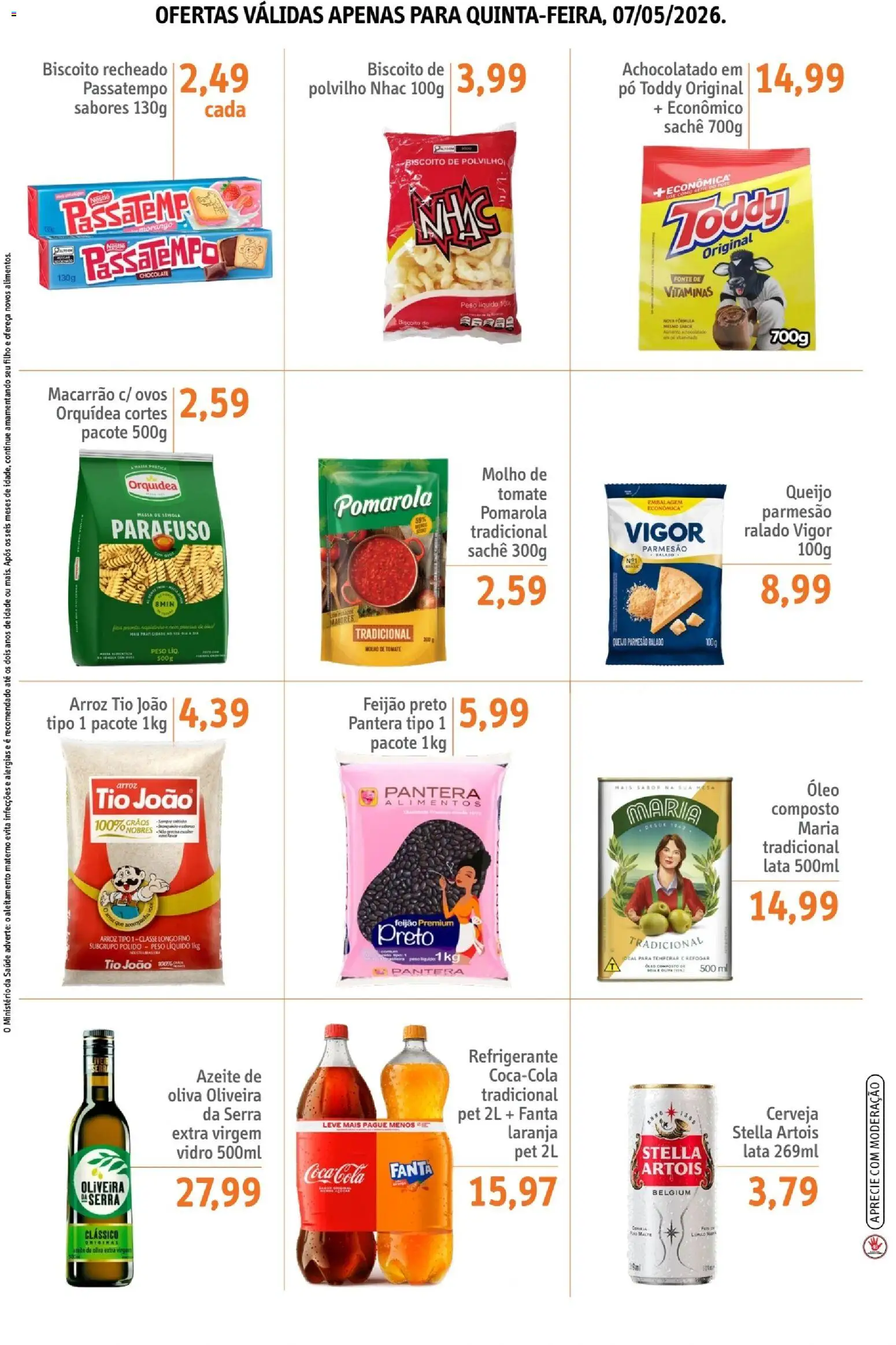 Sonda Folheto - válido de 07.05.2026 | Página: 3 | Produtos: Biscoito, Polvilho, Massa, Refrigerante