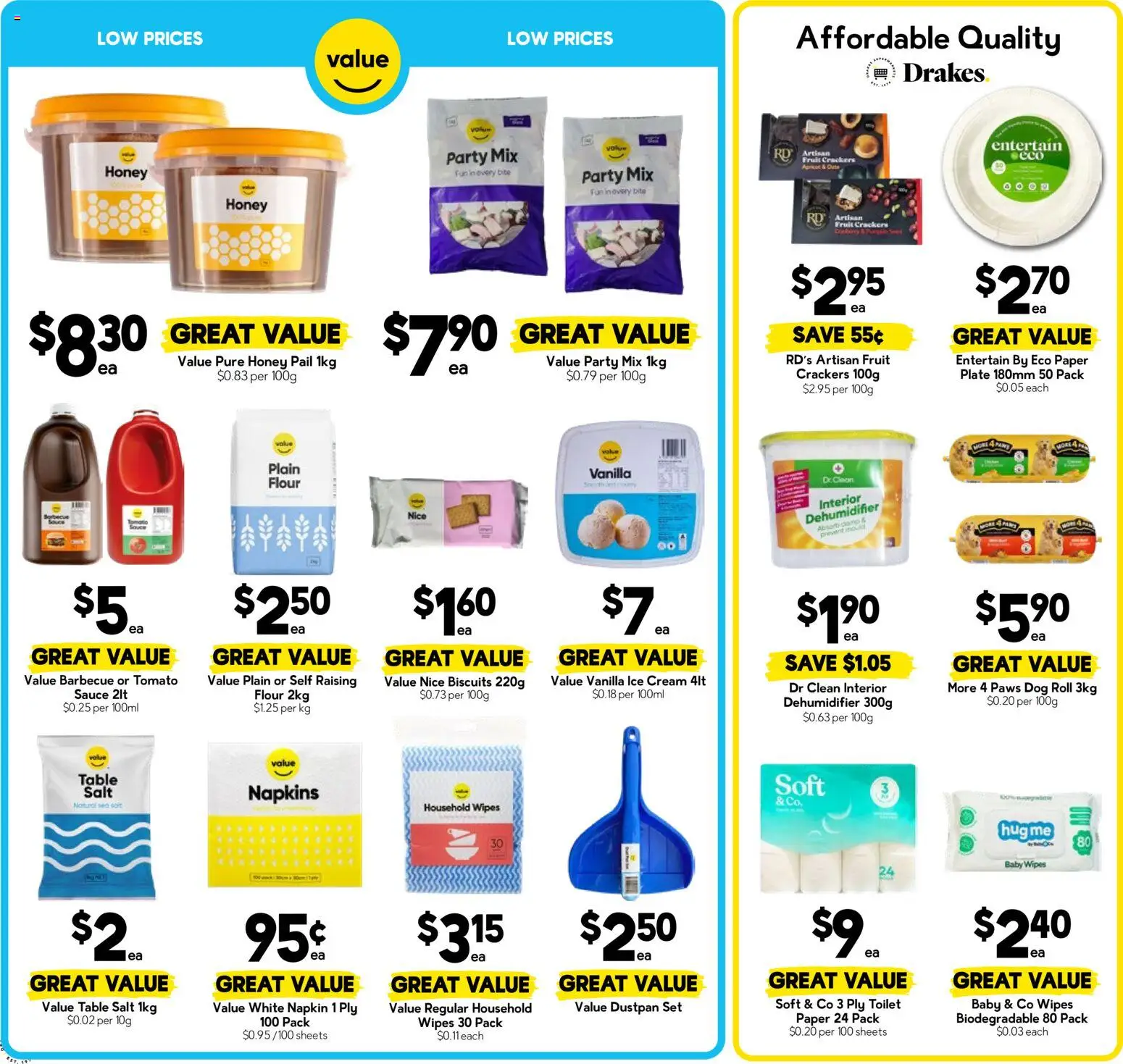 Drakes catalogue - valid from 09/09/2026 | Page: 14 | Products: Table, Napkins, Ice cream, Dehumidifier