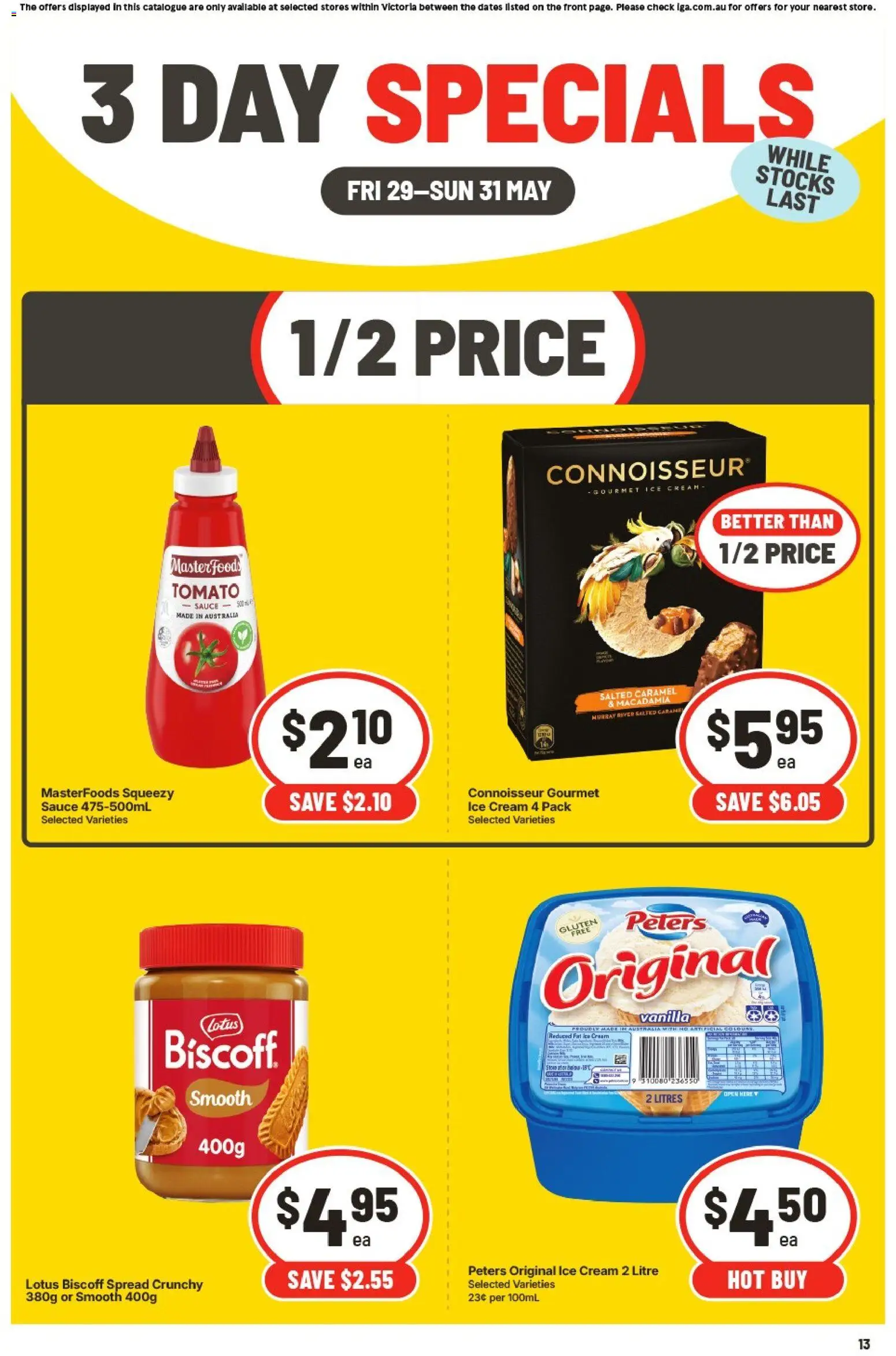 IGA catalogue - valid from 29.05.2026 | Page: 2 | Products: Cream, Ice cream, Sauce
