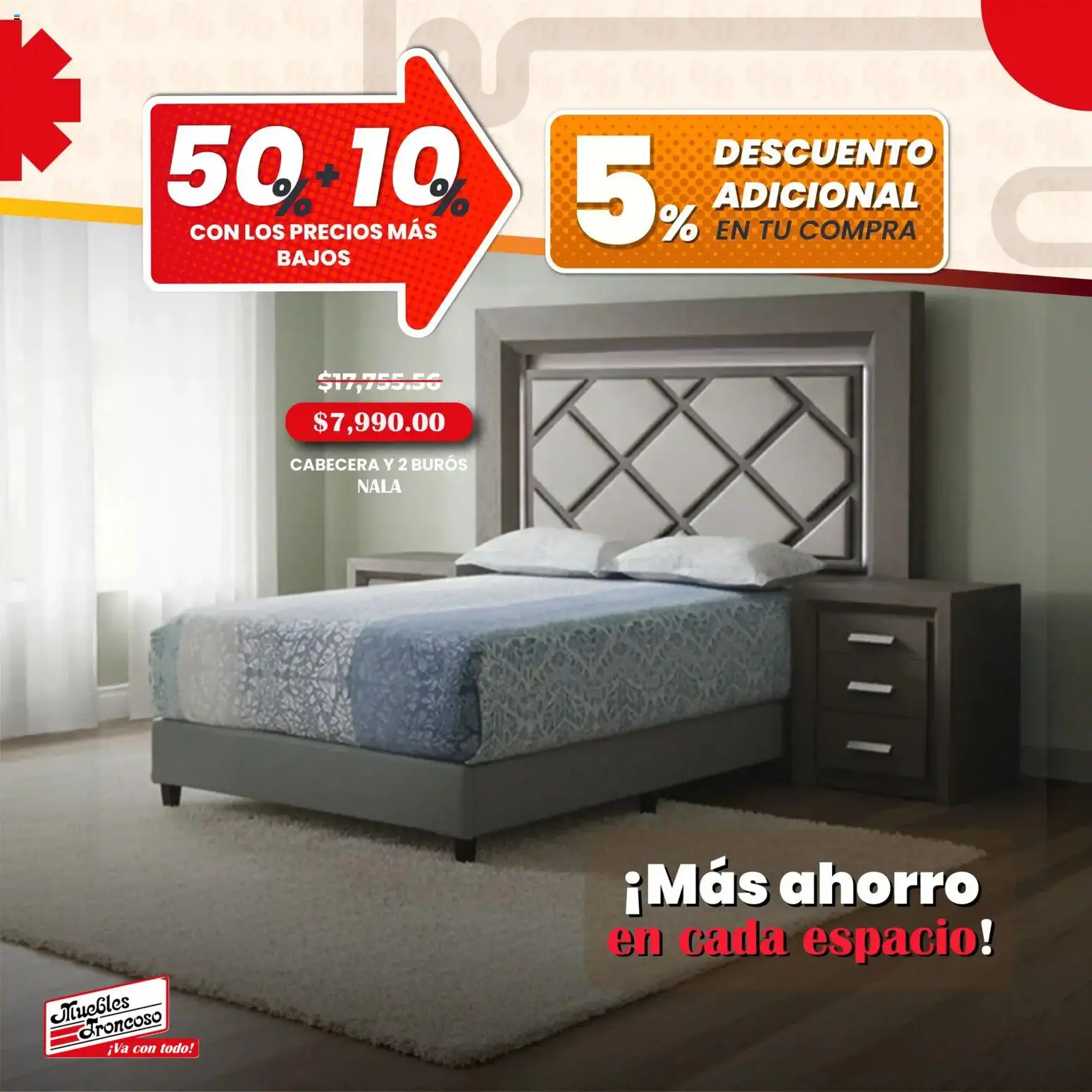 Nuevas ofertas de Muebles Troncoso válidas en toda la República Mexicana desde el 03.06.2026. ¡Encuentra las mejores ofertas en Muebles Troncoso catálogo! | Página: 1